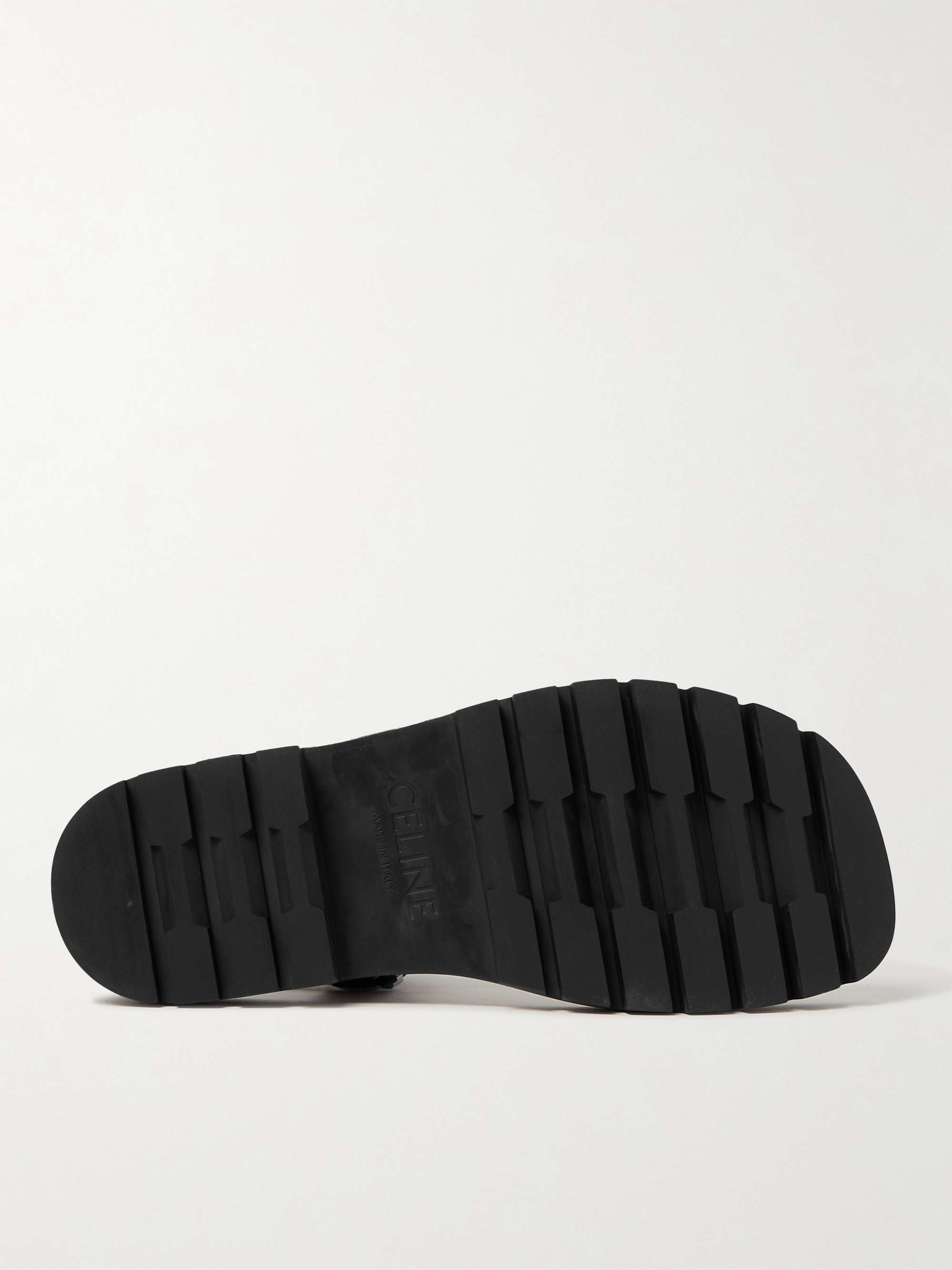 CELINE HOMME Logo-Print Canvas Sandals