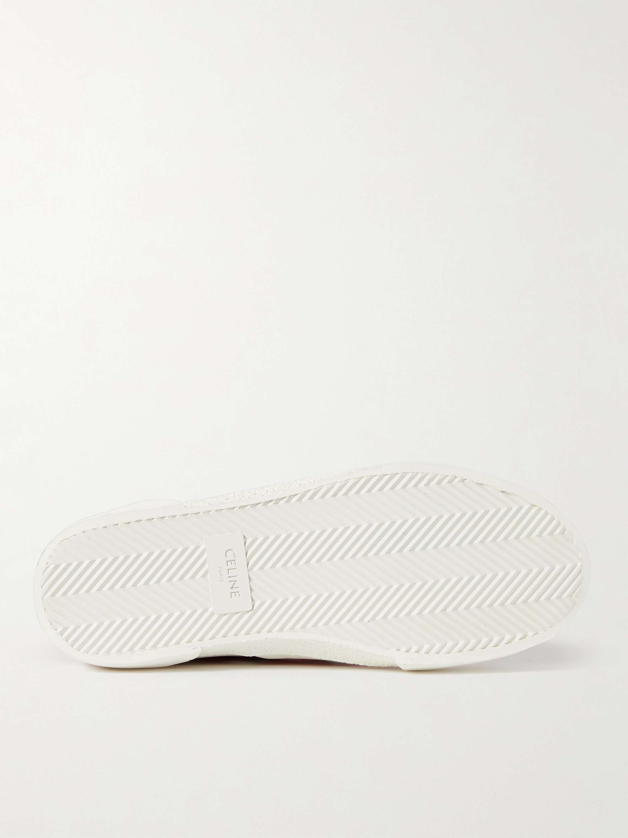 CELINE Printed Canvas Slip-On Sneakers