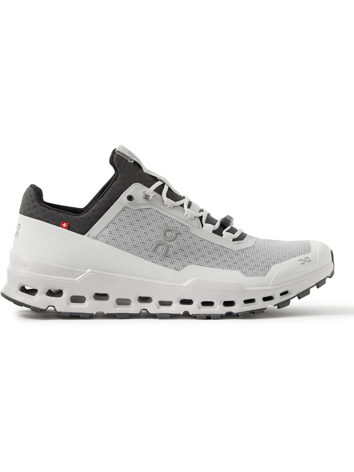 ON CLOUDULTRA RUBBER-TRIMMED MESH TRAIL RUNNING SNEAKERS
