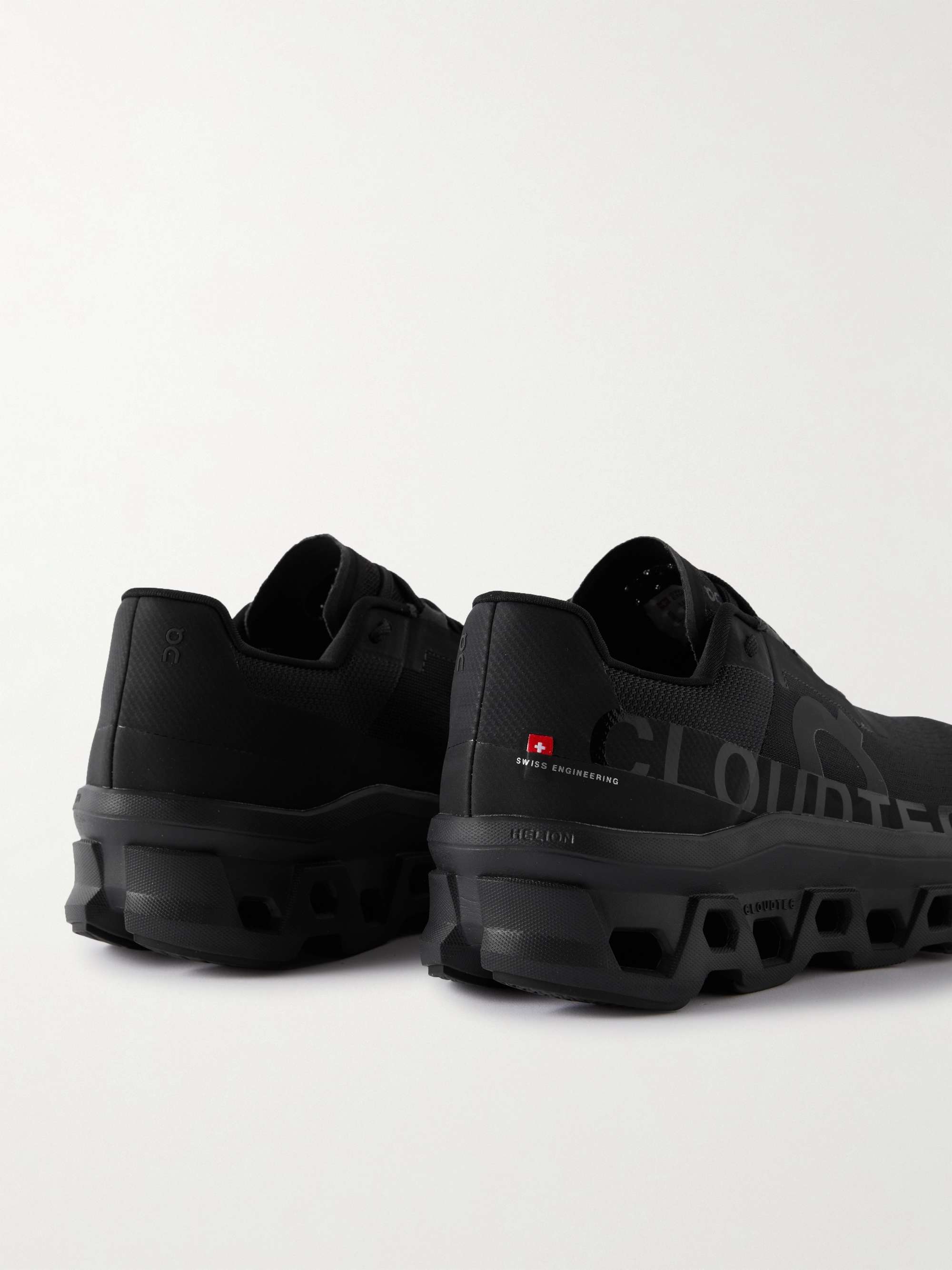 ON Cloudmonster Rubber-Trimmed Mesh Running Sneakers