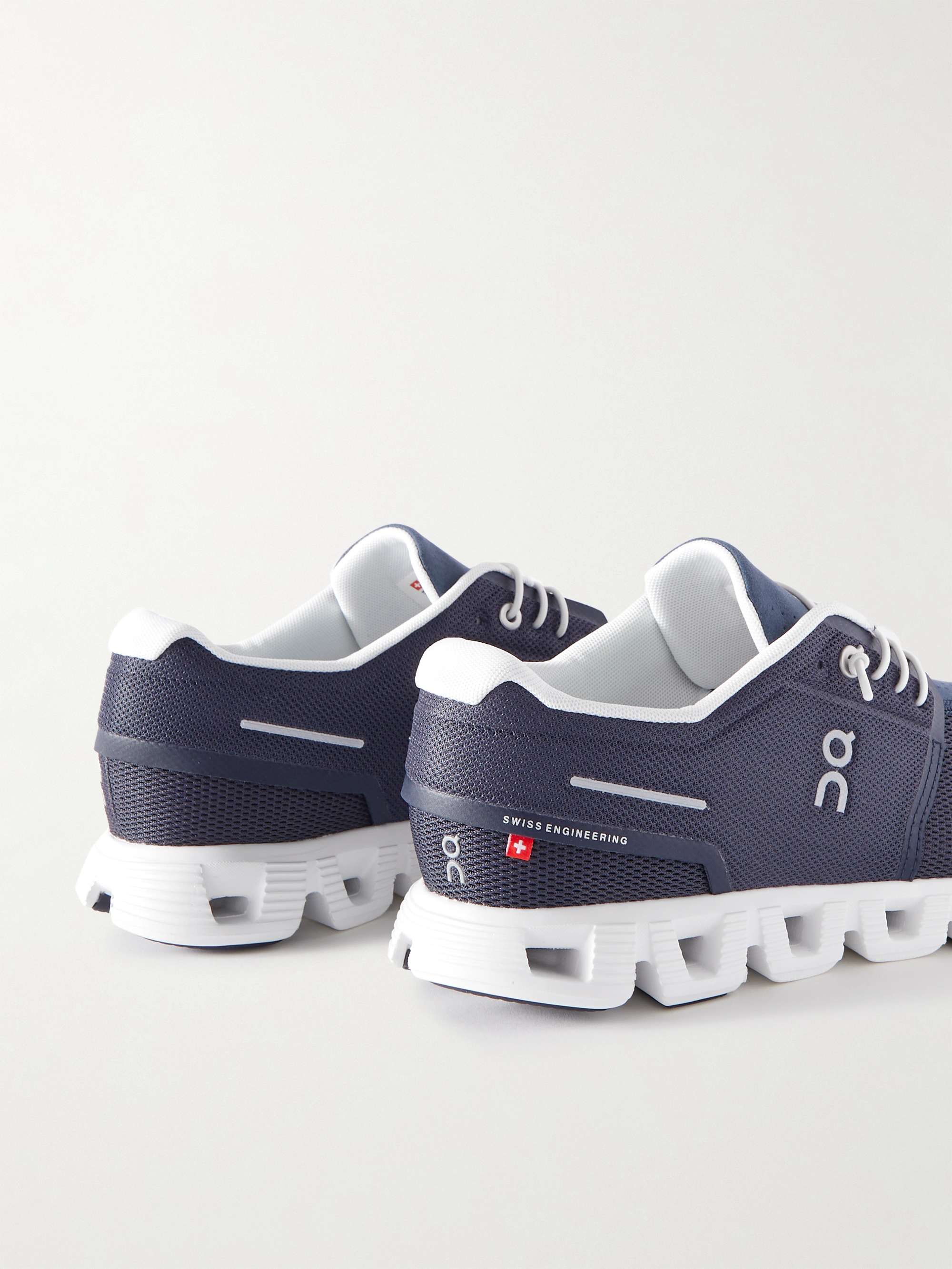 ON Cloud 5 Rubber-Trimmed Recycled Mesh Running Sneakers