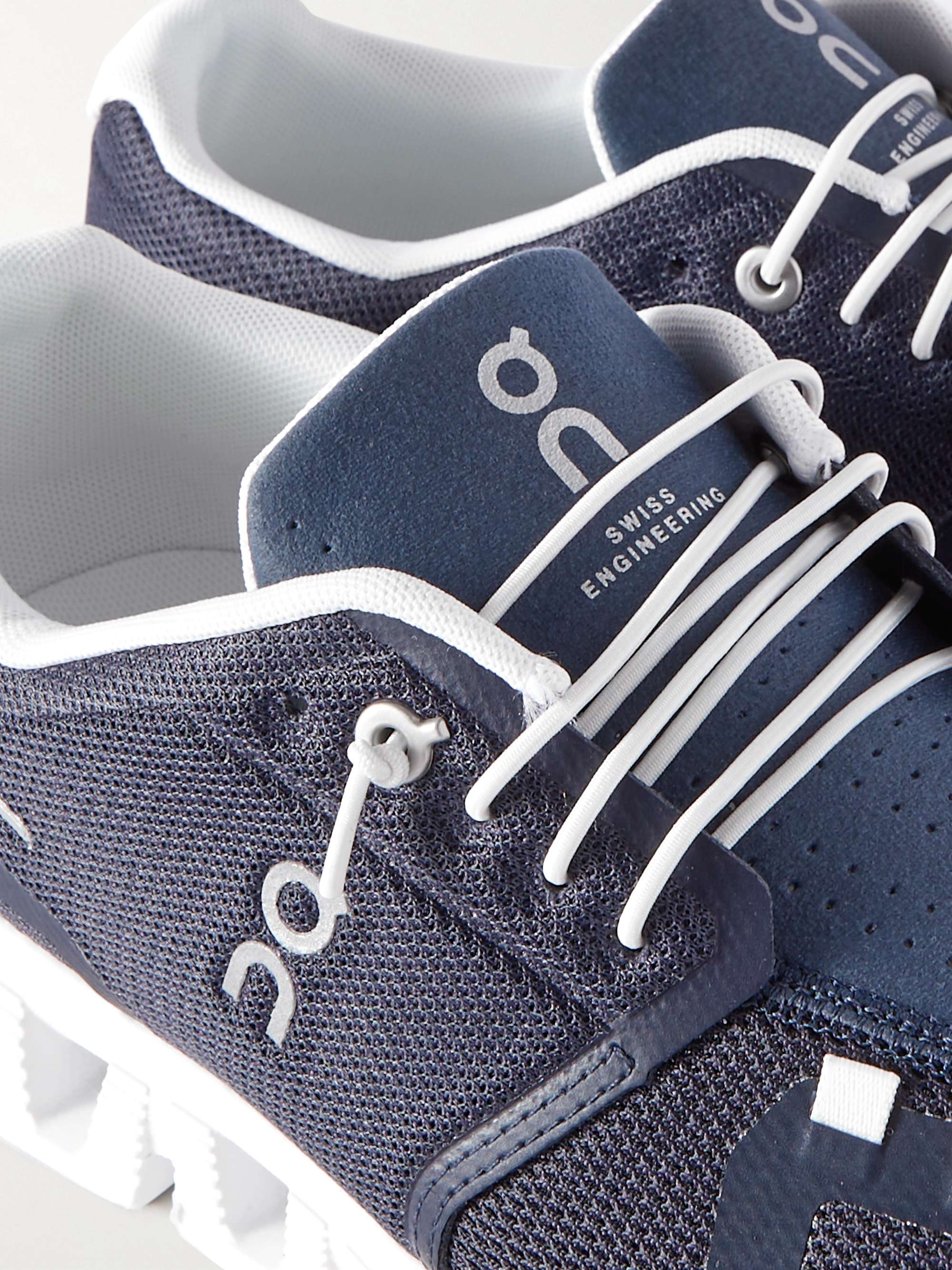 ON Cloud 5 Rubber-Trimmed Recycled Mesh Running Sneakers