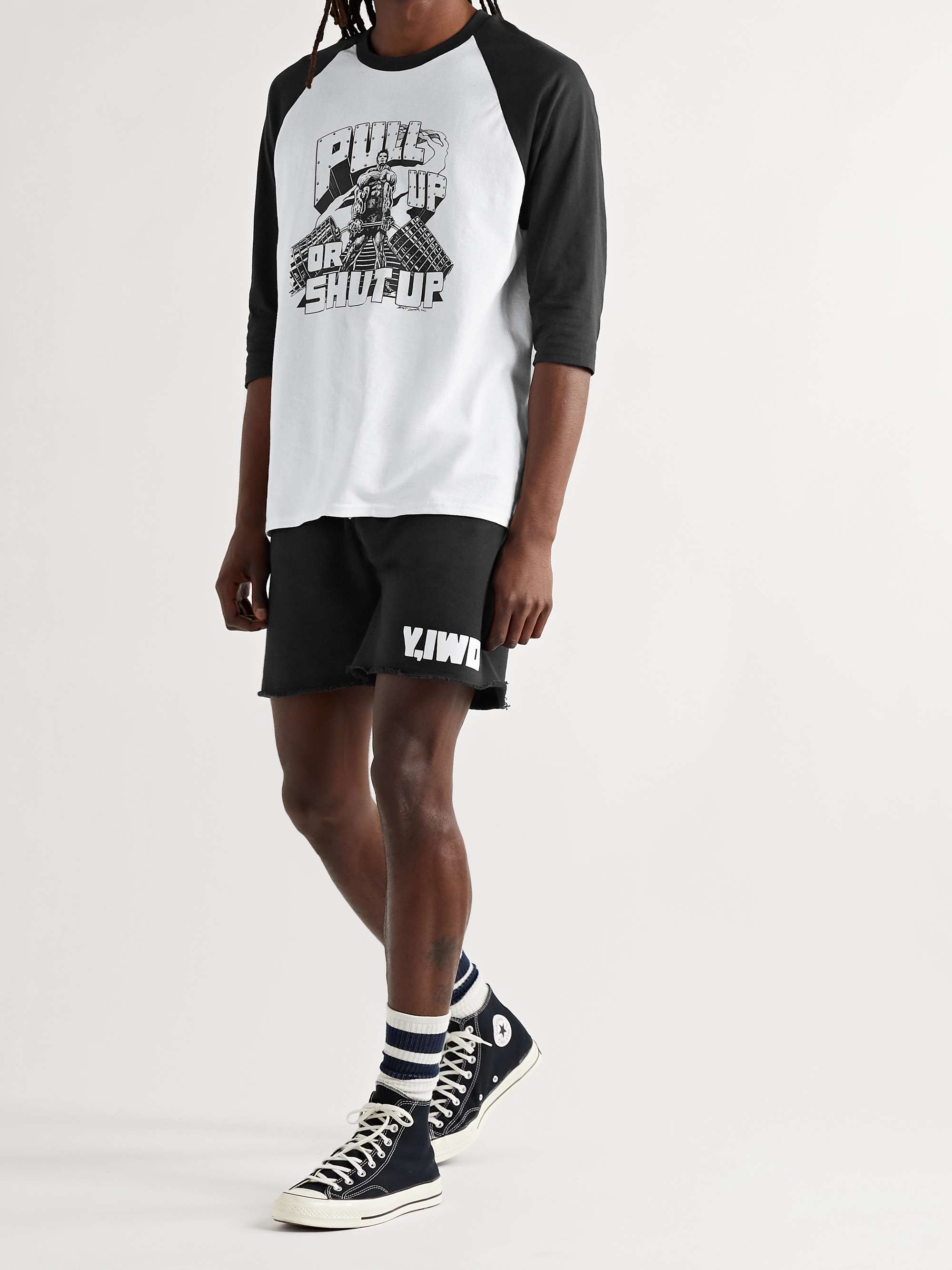 Y,IWO Logo-Print Cotton-Jersey T-Shirt
