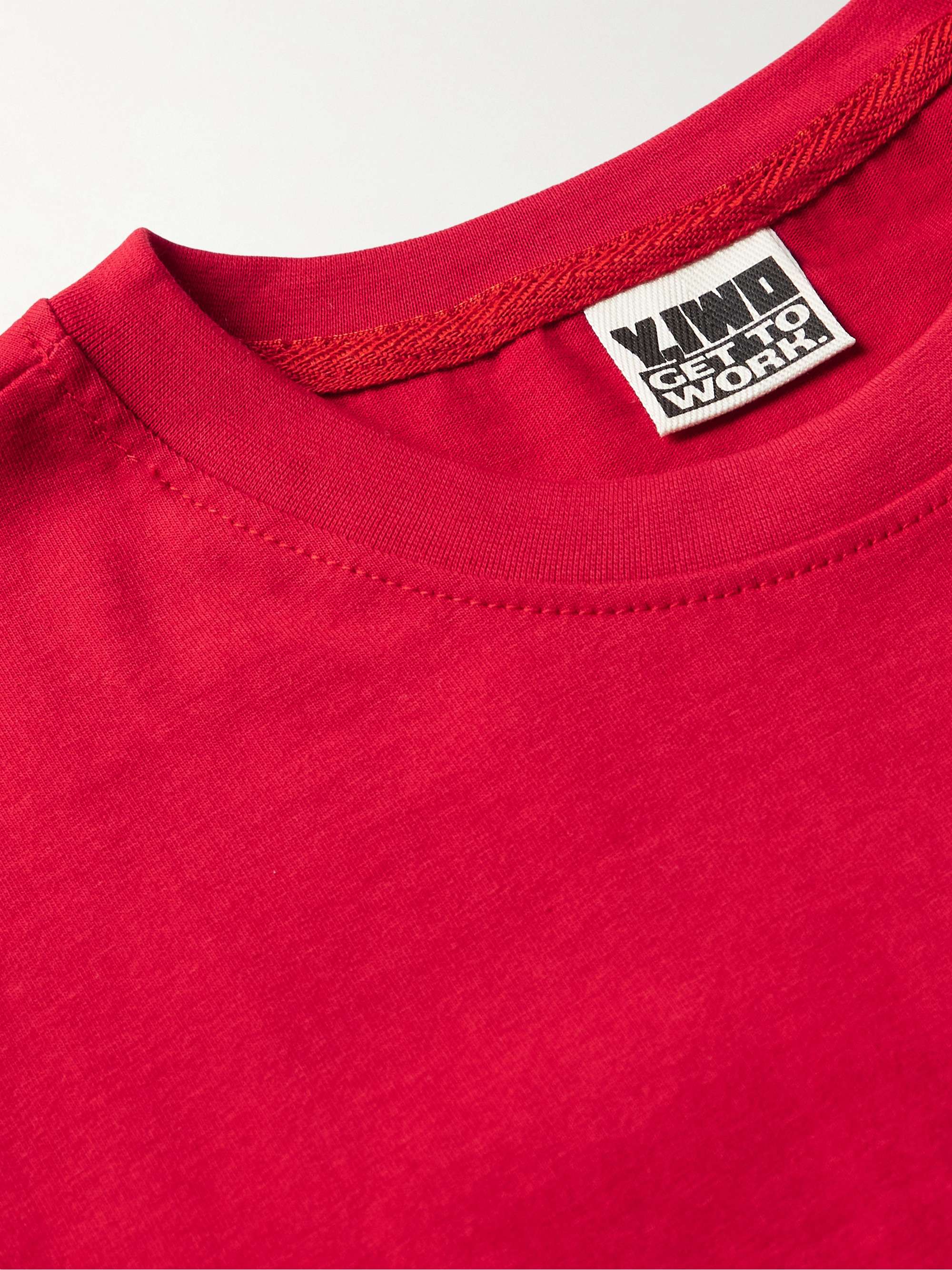 Y,IWO Printed Cotton-Jersey Tank Top