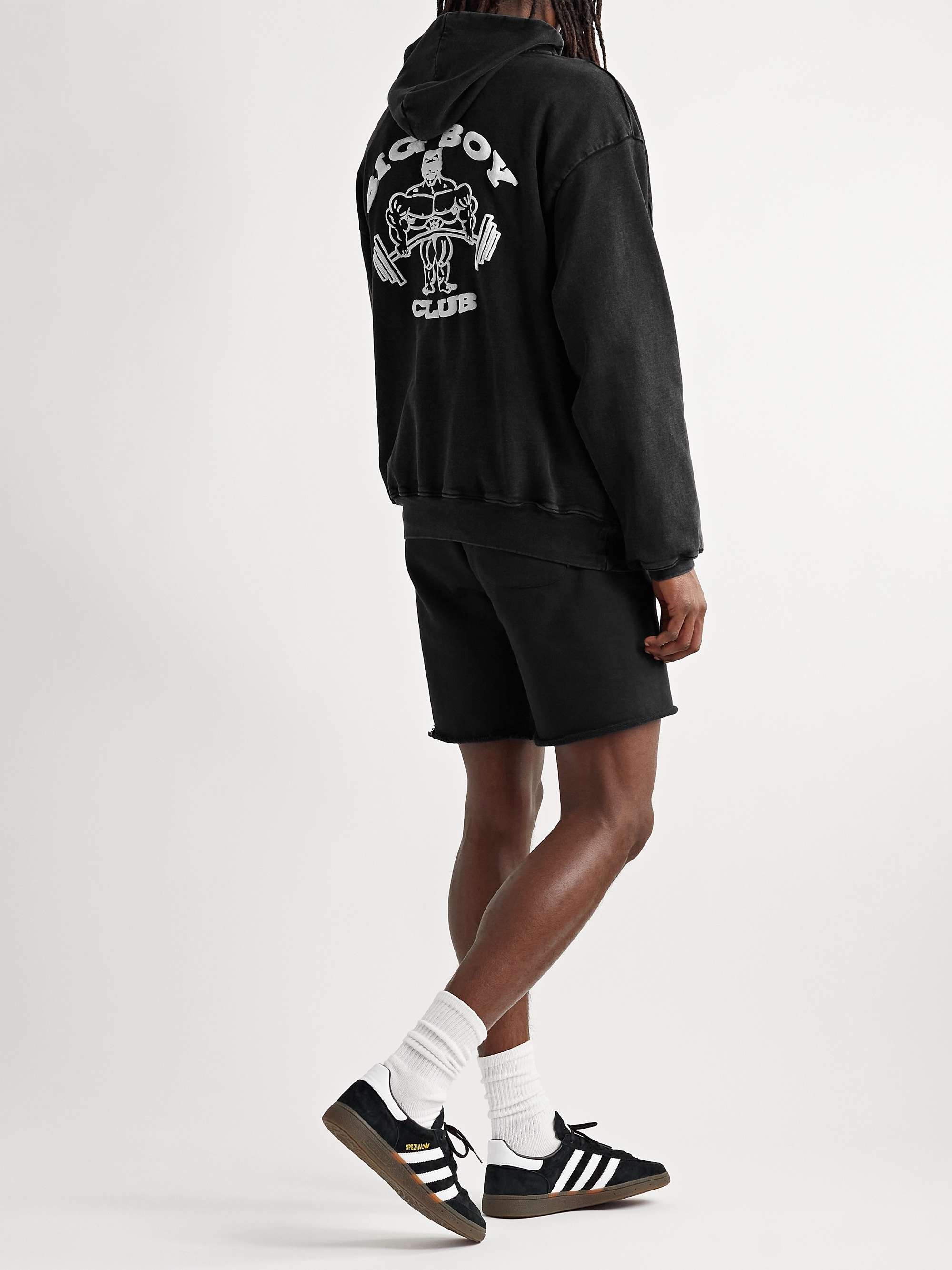 Y,IWO Logo-Print Cotton-Jersey Hoodie
