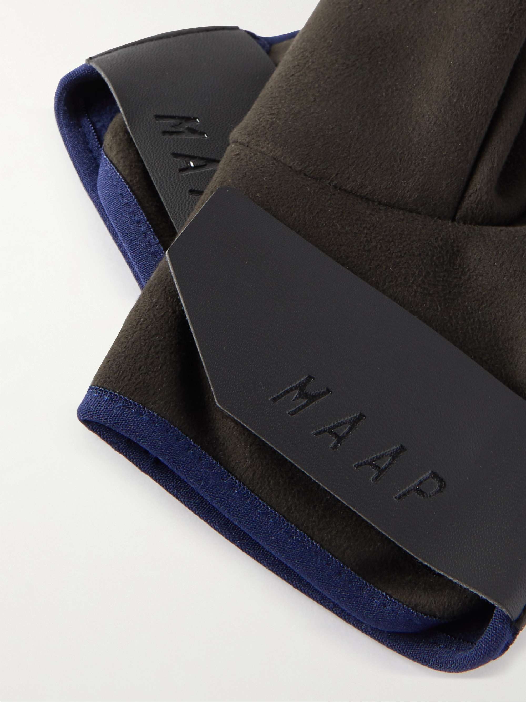 MAAP Apex Deep Logo-Print Shell and Fleece Cycling Gloves