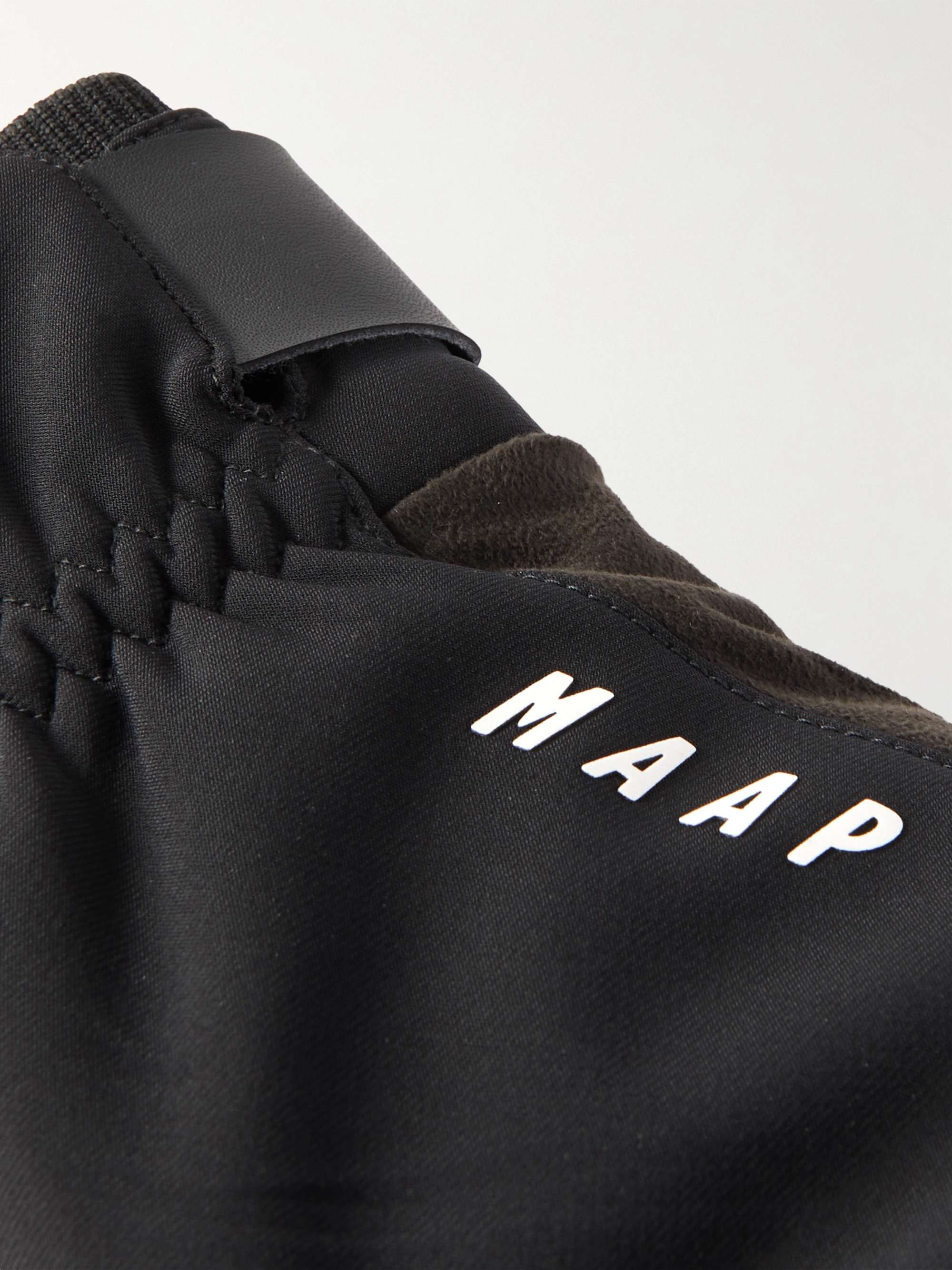 MAAP Apex Deep Logo-Print Shell and Fleece Cycling Gloves