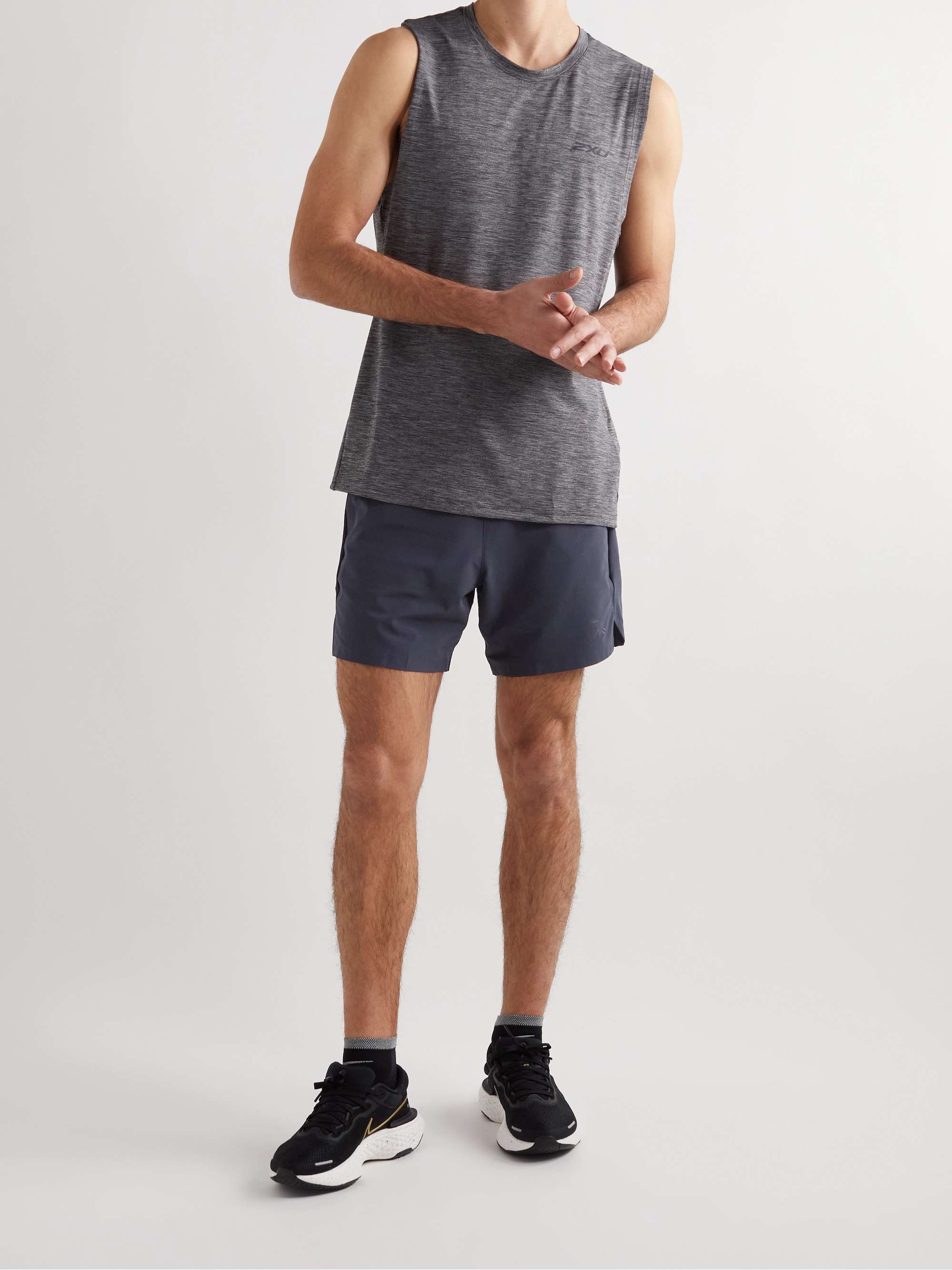 2XU Motion Straight-Leg Stretch-Shell Shorts