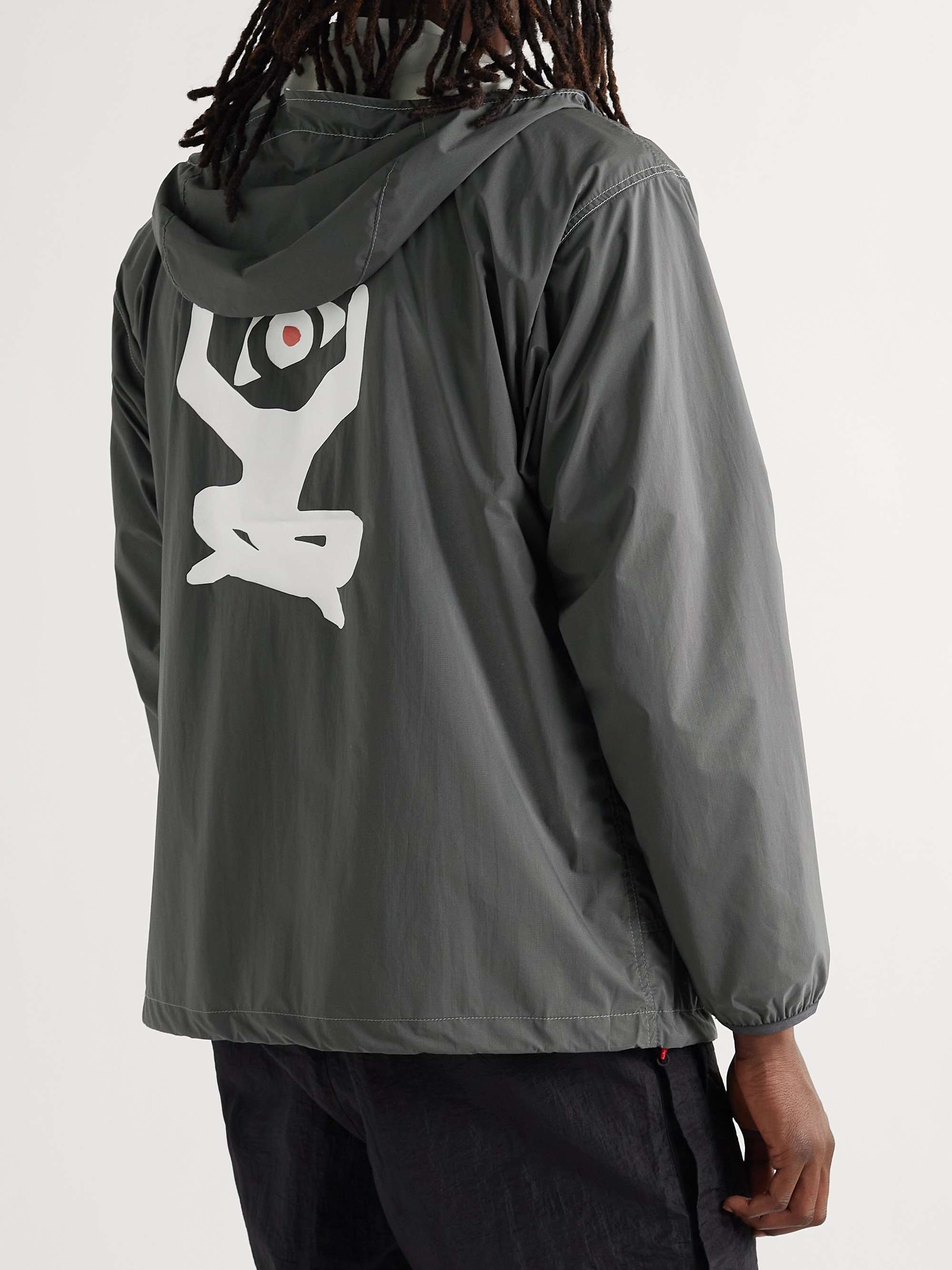 DISTRICT VISION + And Wander Pertex Quantum Air Printed Hooded Jacket