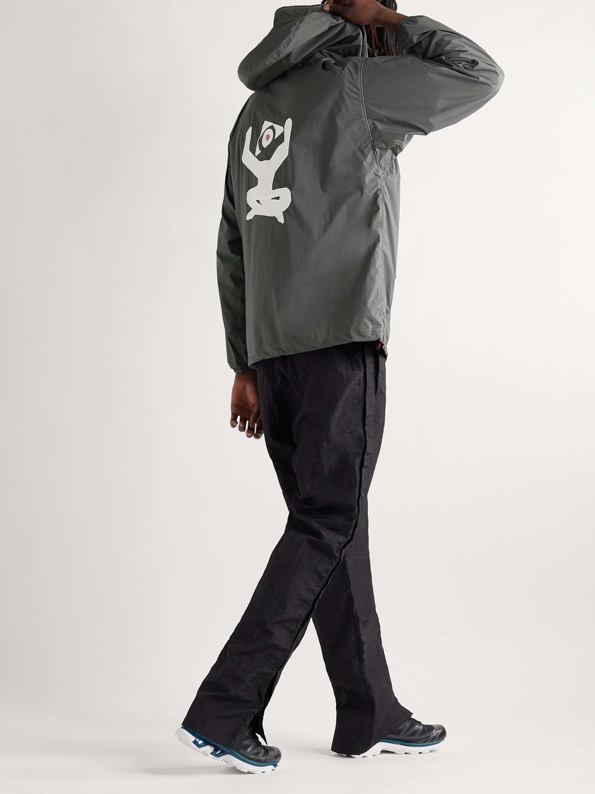 DISTRICT VISION + And Wander Pertex Quantum Air Printed Hooded Jacket