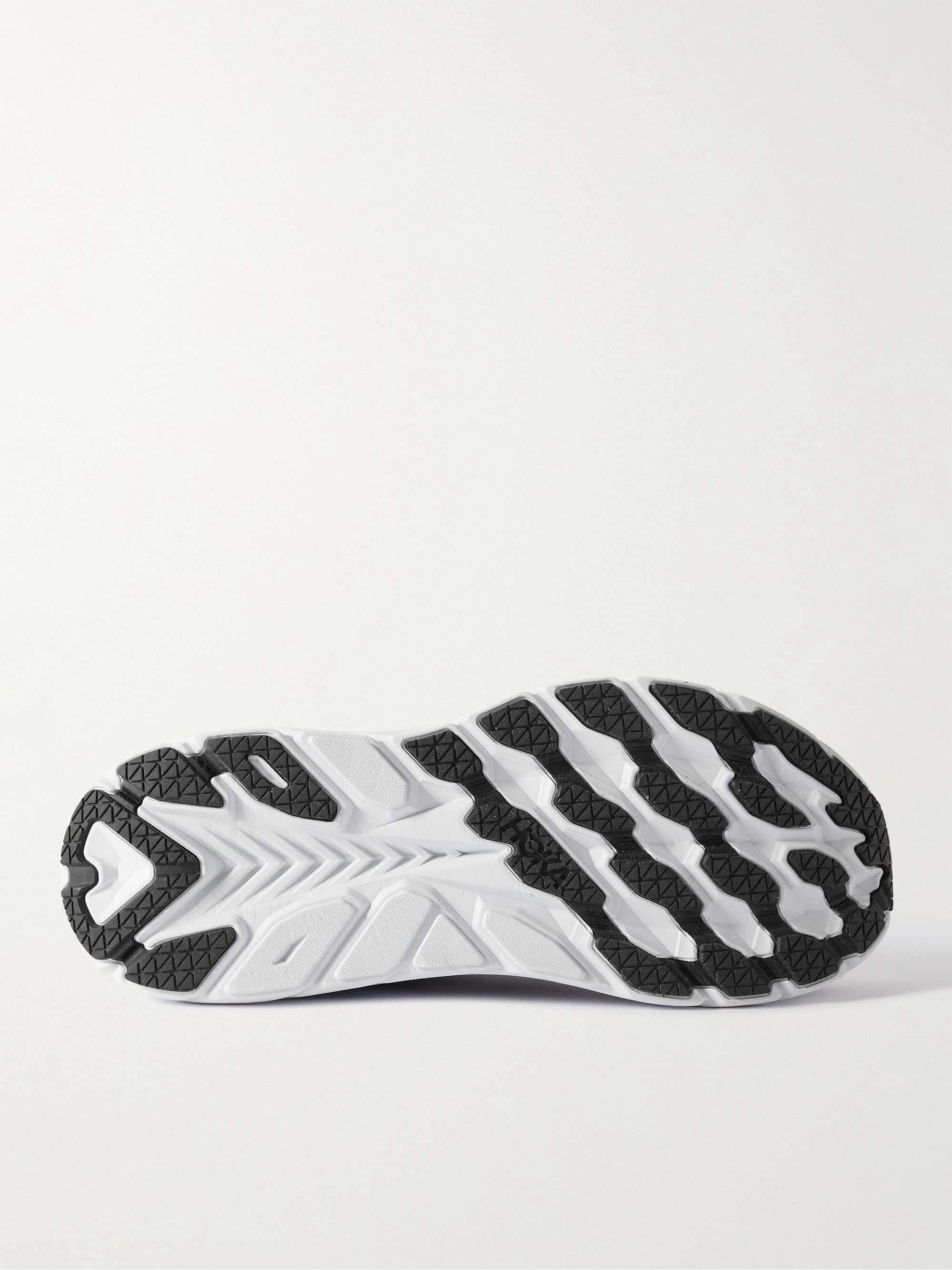 HOKA Clifton 8 Rubber-Trimmed Mesh Running Sneakers