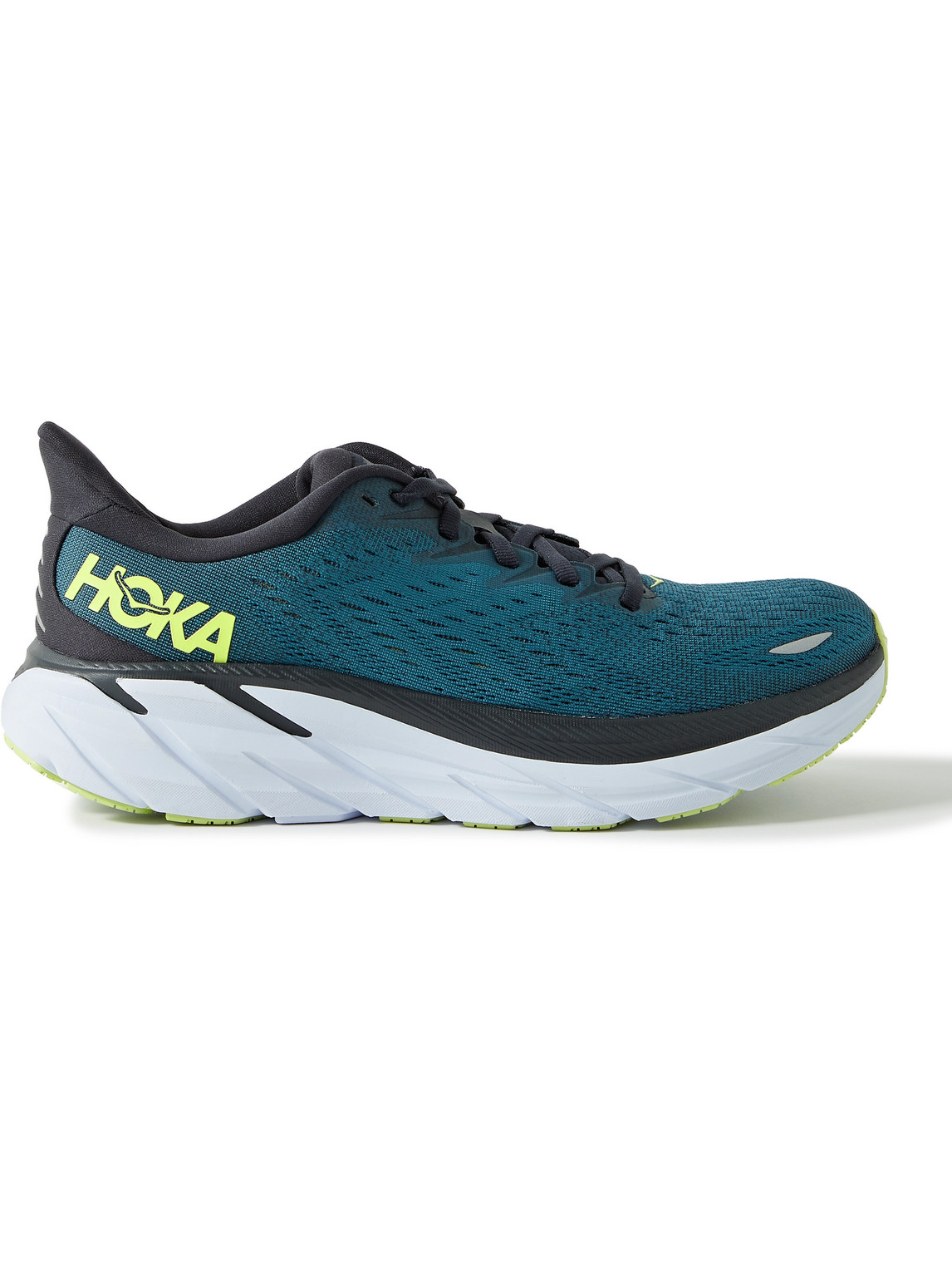 Hoka Clifton 8 Mesh Running Sneakers In Blue