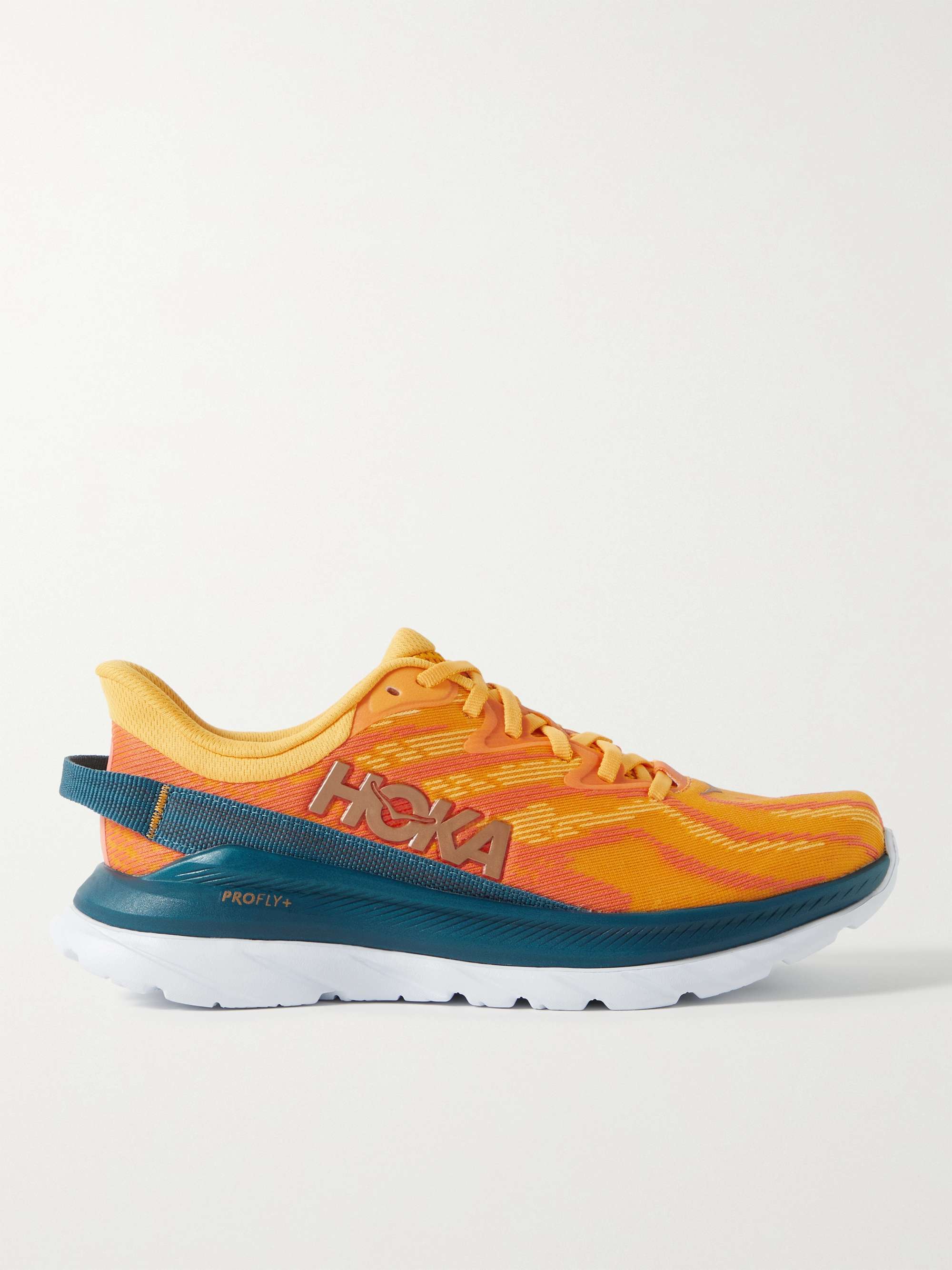 HOKA ONE ONE Mach Supersonic Rubber-Trimmed Mesh-Jacquard Running ...