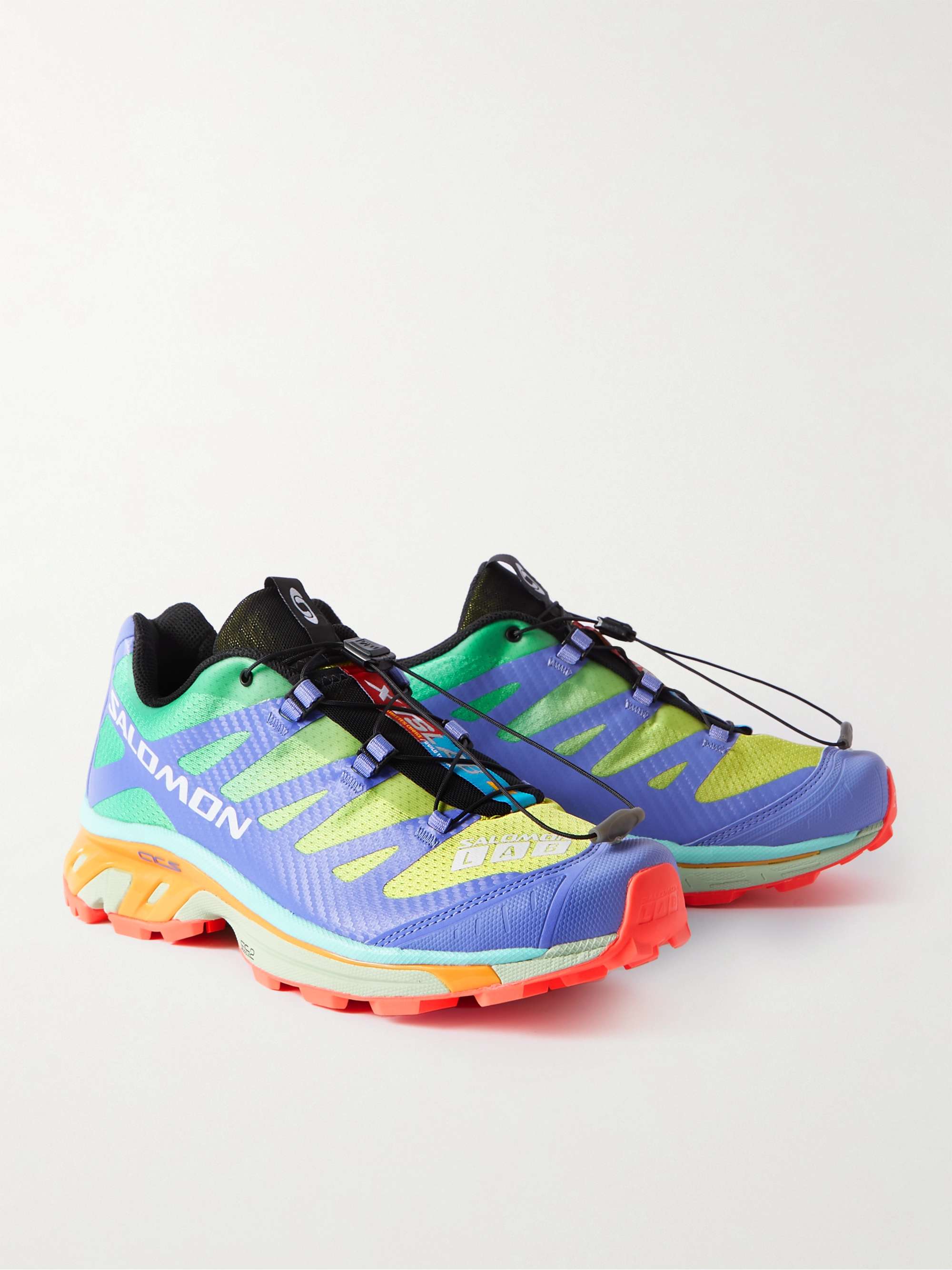 SALOMON XT-4 TPU-Trimmed Mesh Running Sneakers