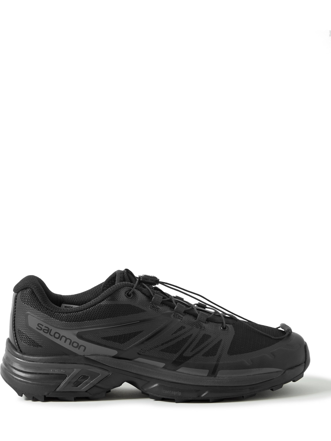 Salomon Xt-wings 2 Adv Mesh And Rubber Running Shoes In Black