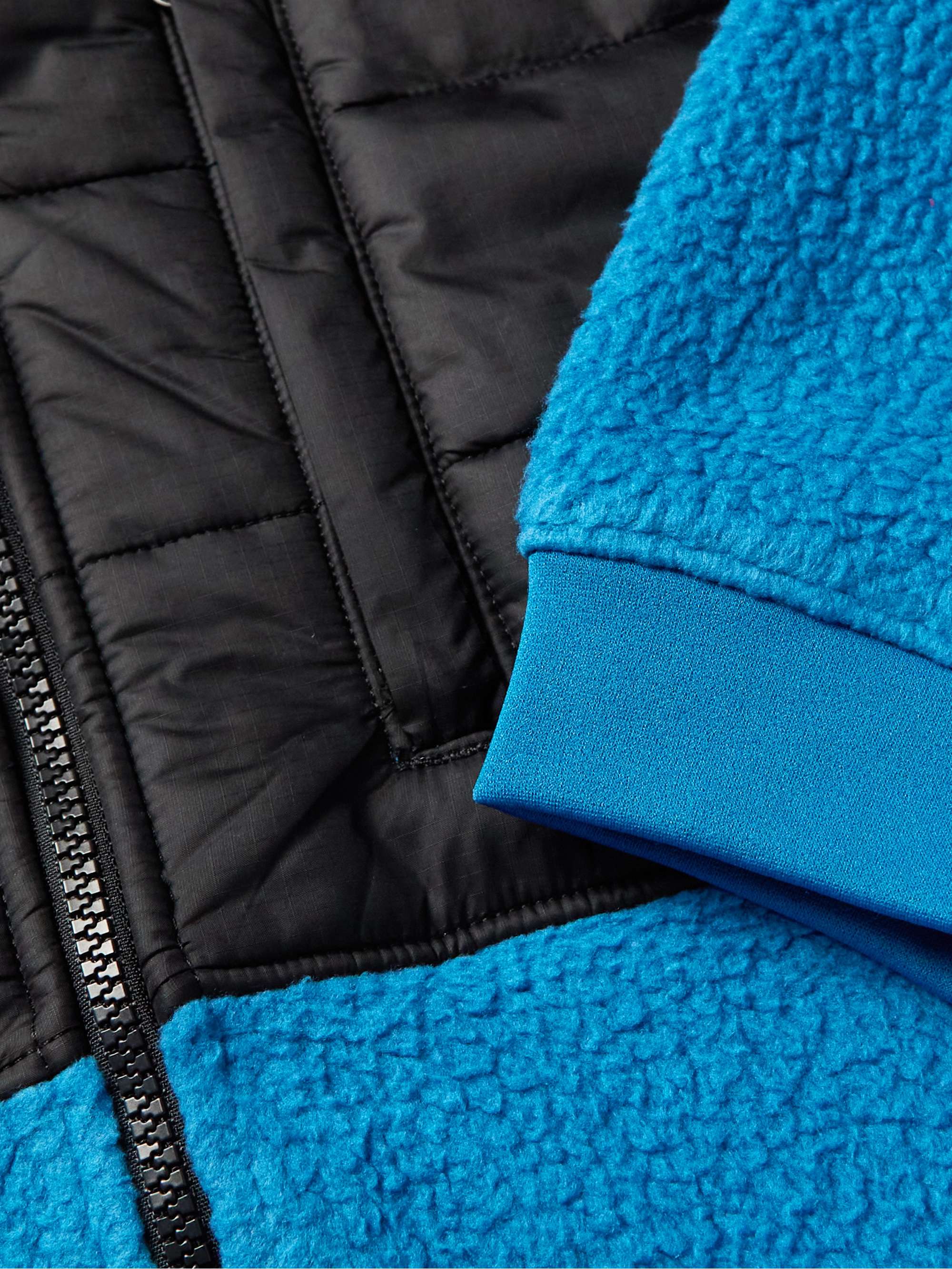 THE NORTH FACE Denali Logo-Embroidered Recycled Shell and Fleece Zip-Up Jacket