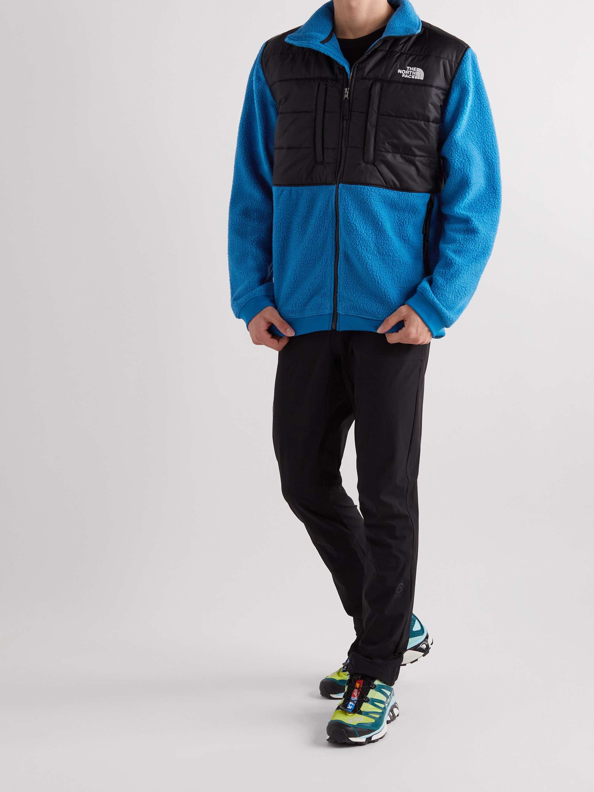 THE NORTH FACE Denali Logo-Embroidered Recycled Shell and Fleece Zip-Up Jacket