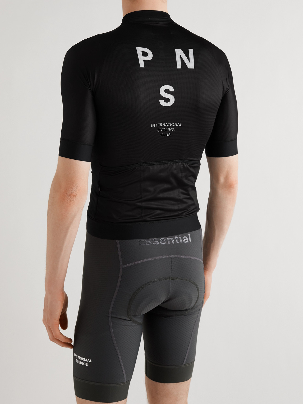 Shop Pas Normal Studios Mechanism Logo-print Cycling Jersey In Black