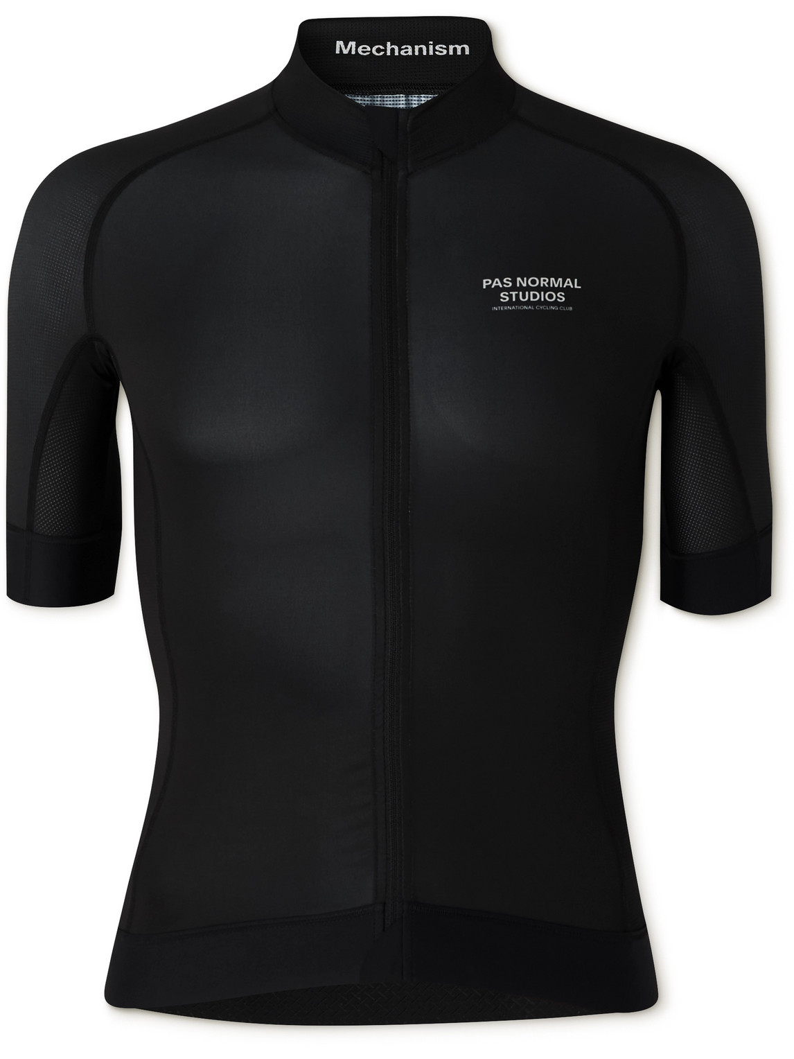 Shop Pas Normal Studios Mechanism Logo-print Cycling Jersey In Black
