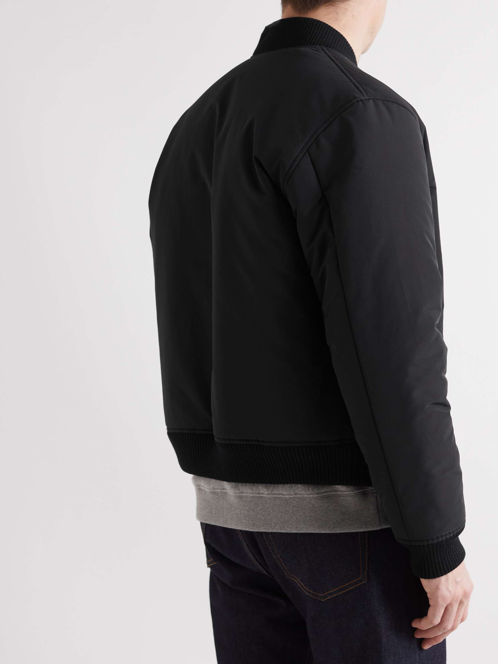 SSAM David Wool-Trimmed Cotton-Blend Shell Bomber Jacket for Men | MR ...