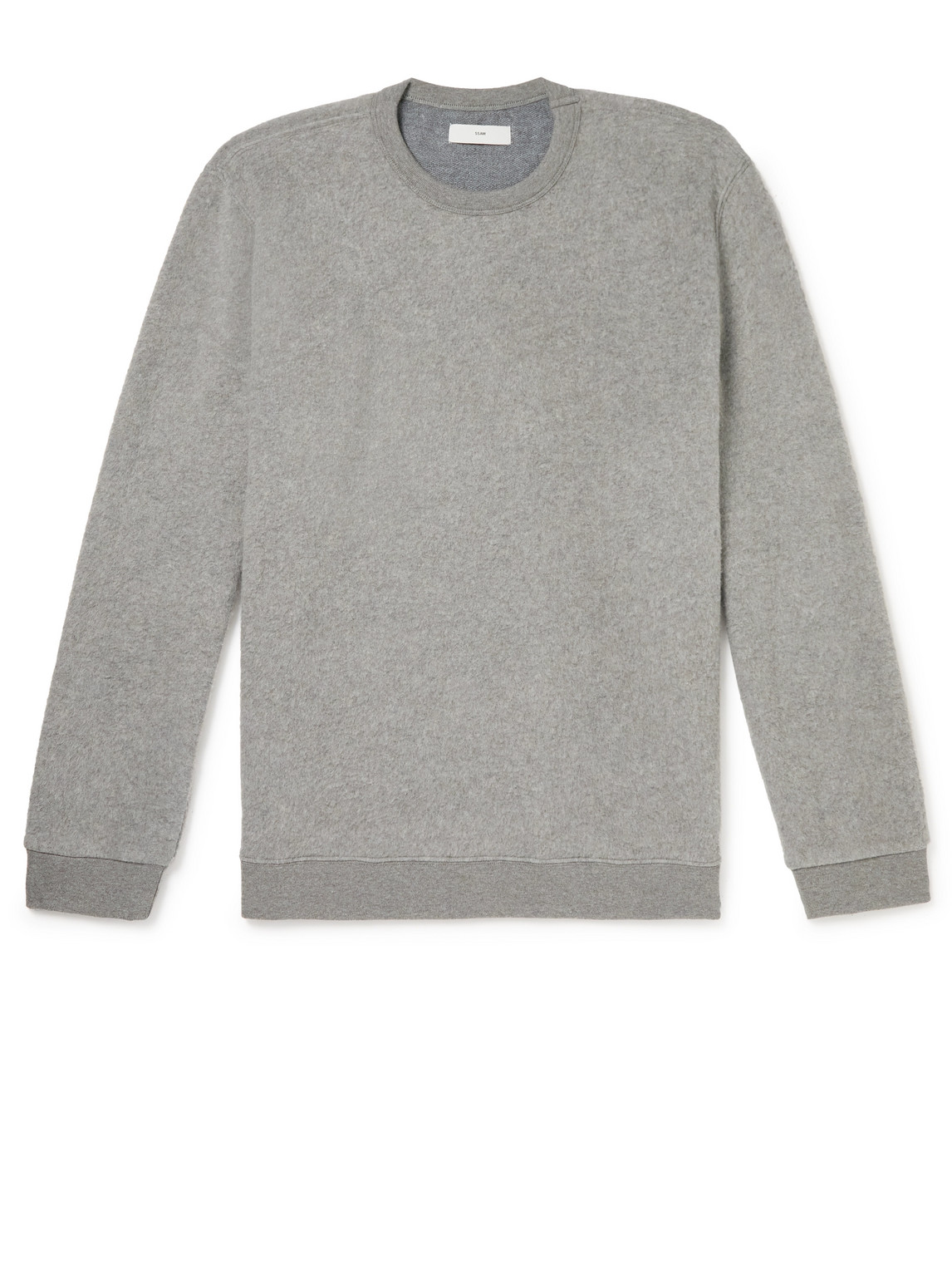 Andy Brushed Cotton and Camel Hair-Blend Sweatshirt