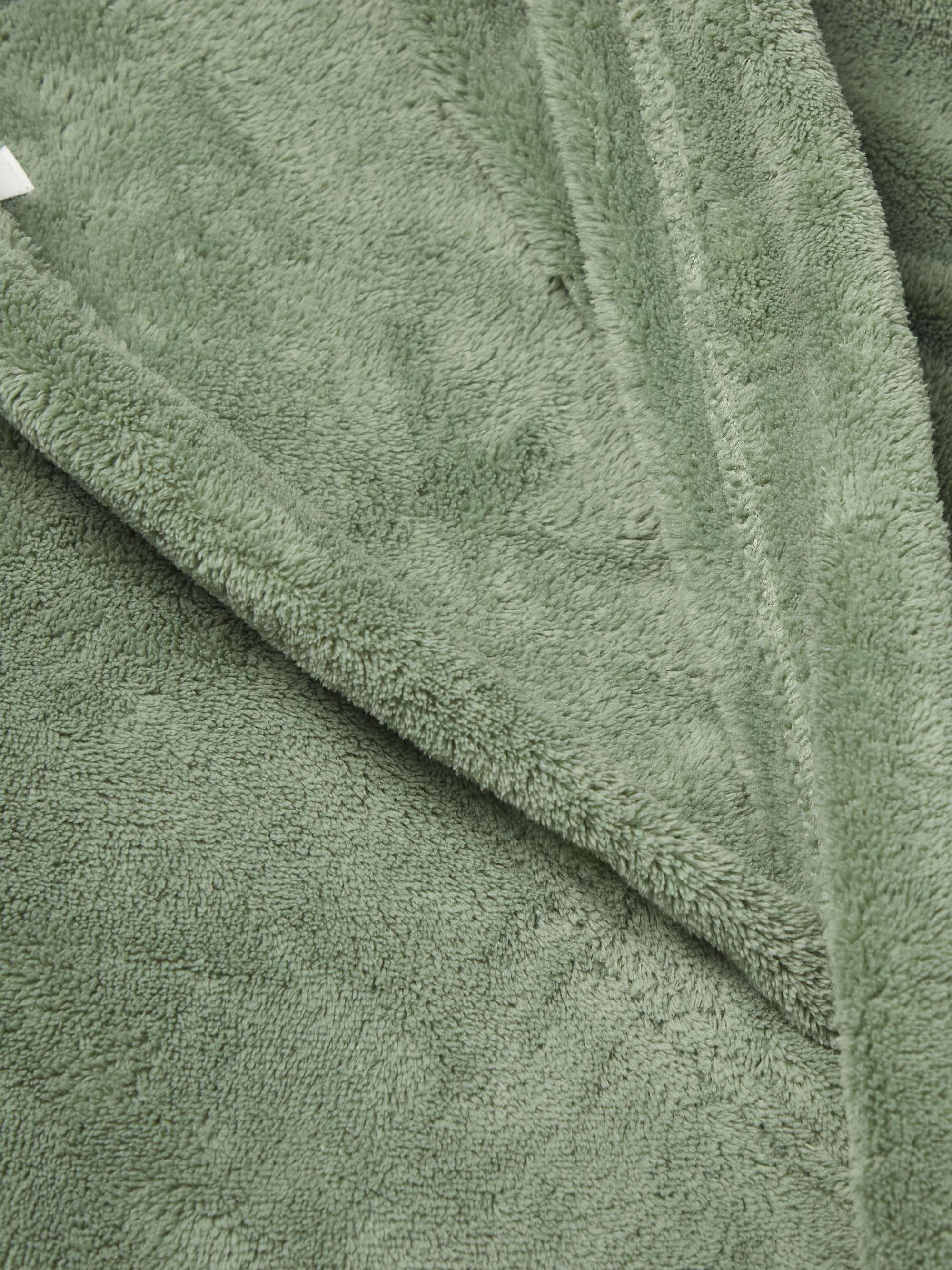 SOHO HOME Logo-Embroidered Recycled Fleece Robe