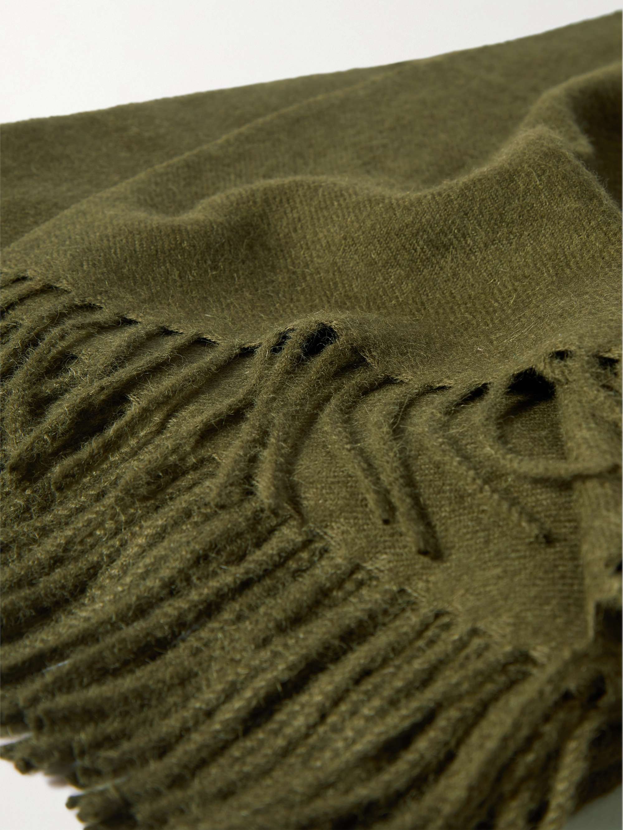 SOHO HOME Maria Fringed Baby Alpaca Throw