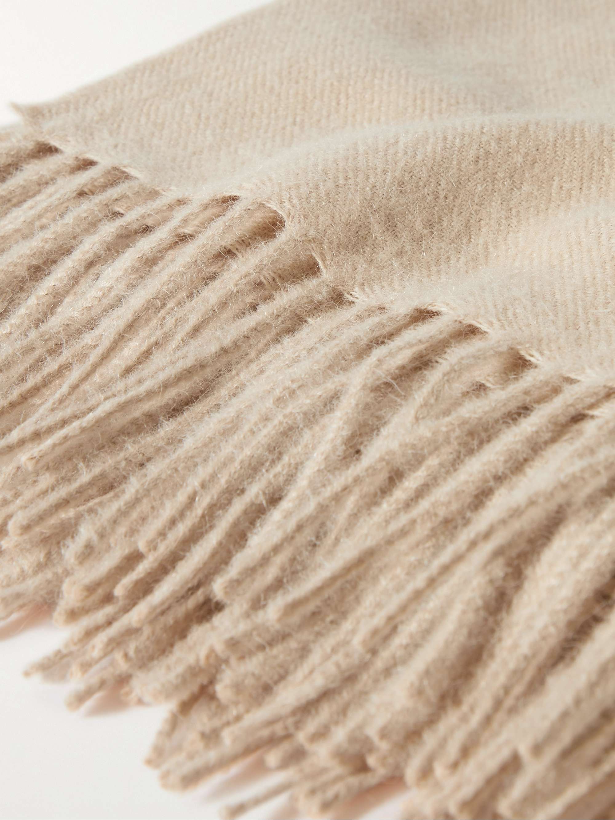 SOHO HOME Maria Fringed Baby Alpaca Throw