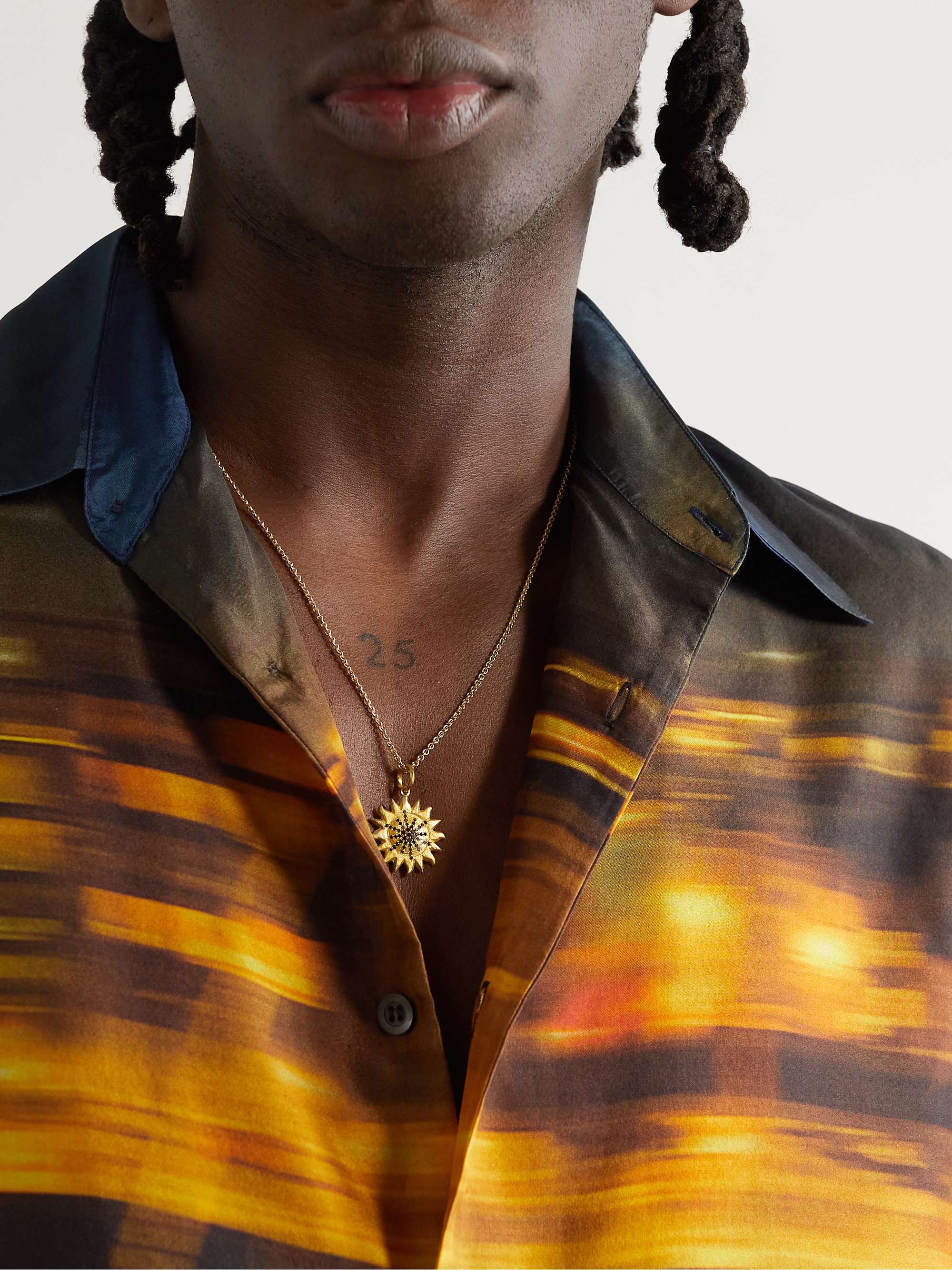 ELHANATI The Sun Gold Diamond Necklace
