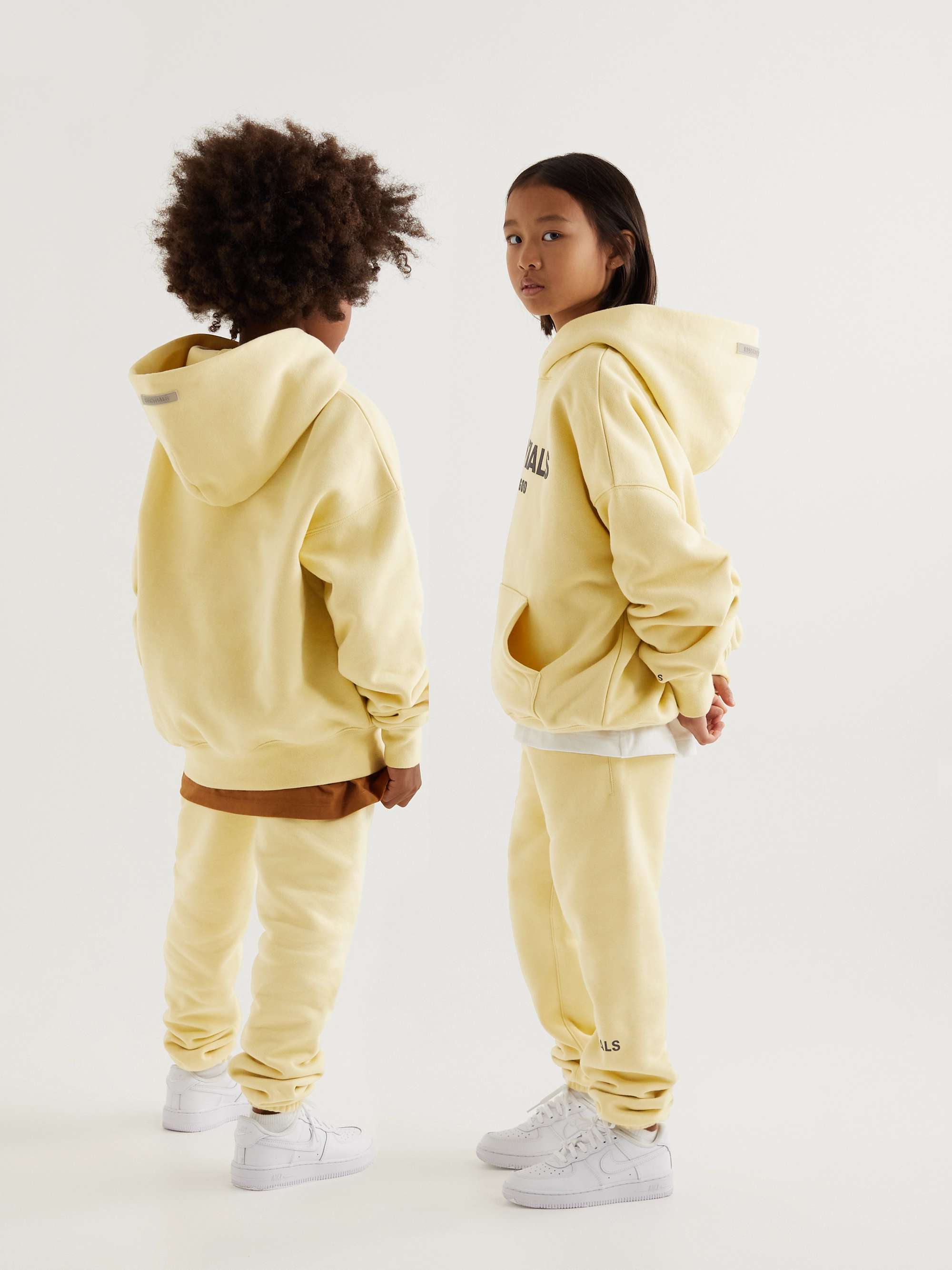 FEAR OF GOD ESSENTIALS KIDS Logo-Print Cotton-Blend Jersey Drawstring Sweatpants