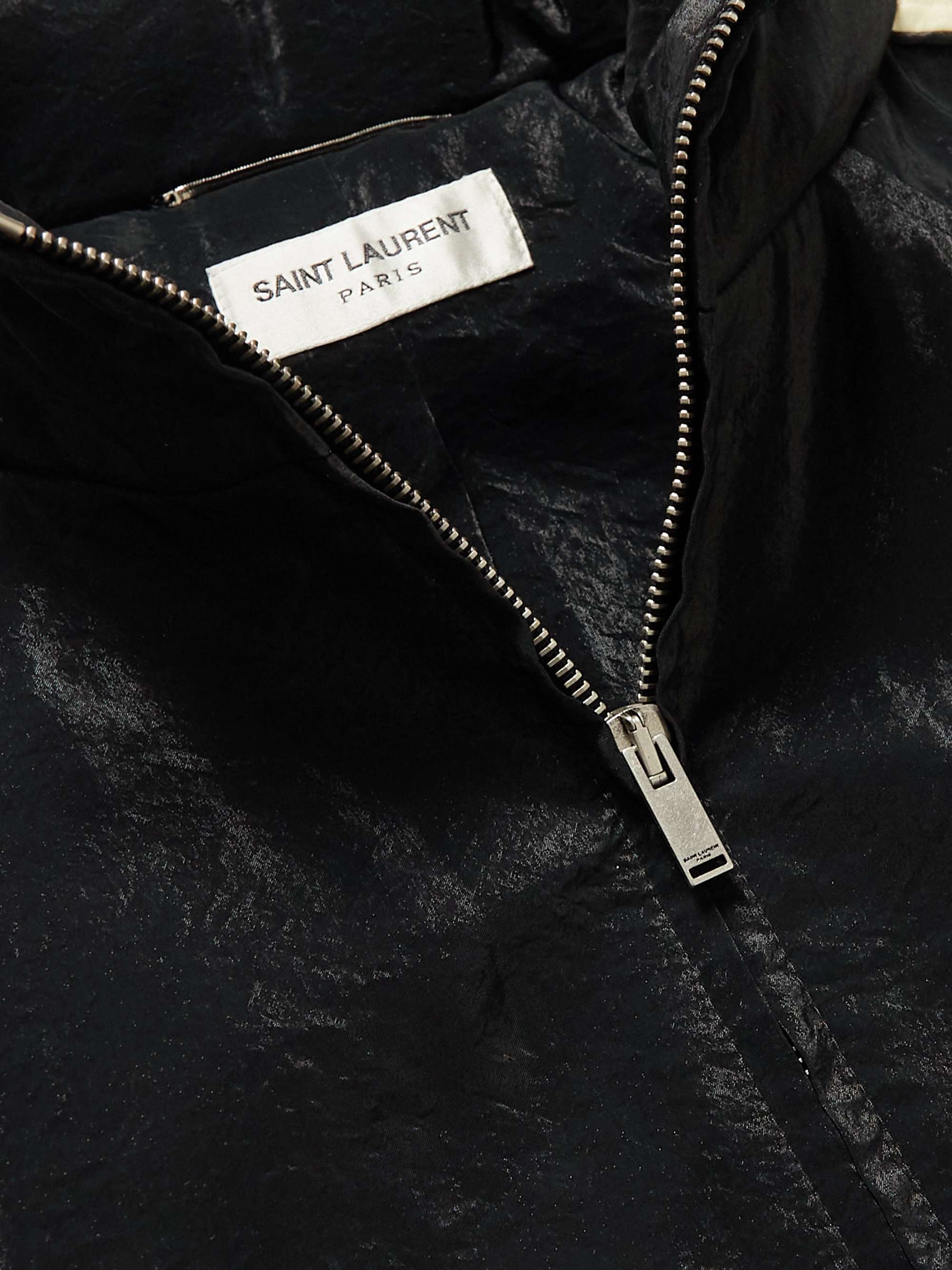 Logo-Embroidered Striped Shell Track Jacket
