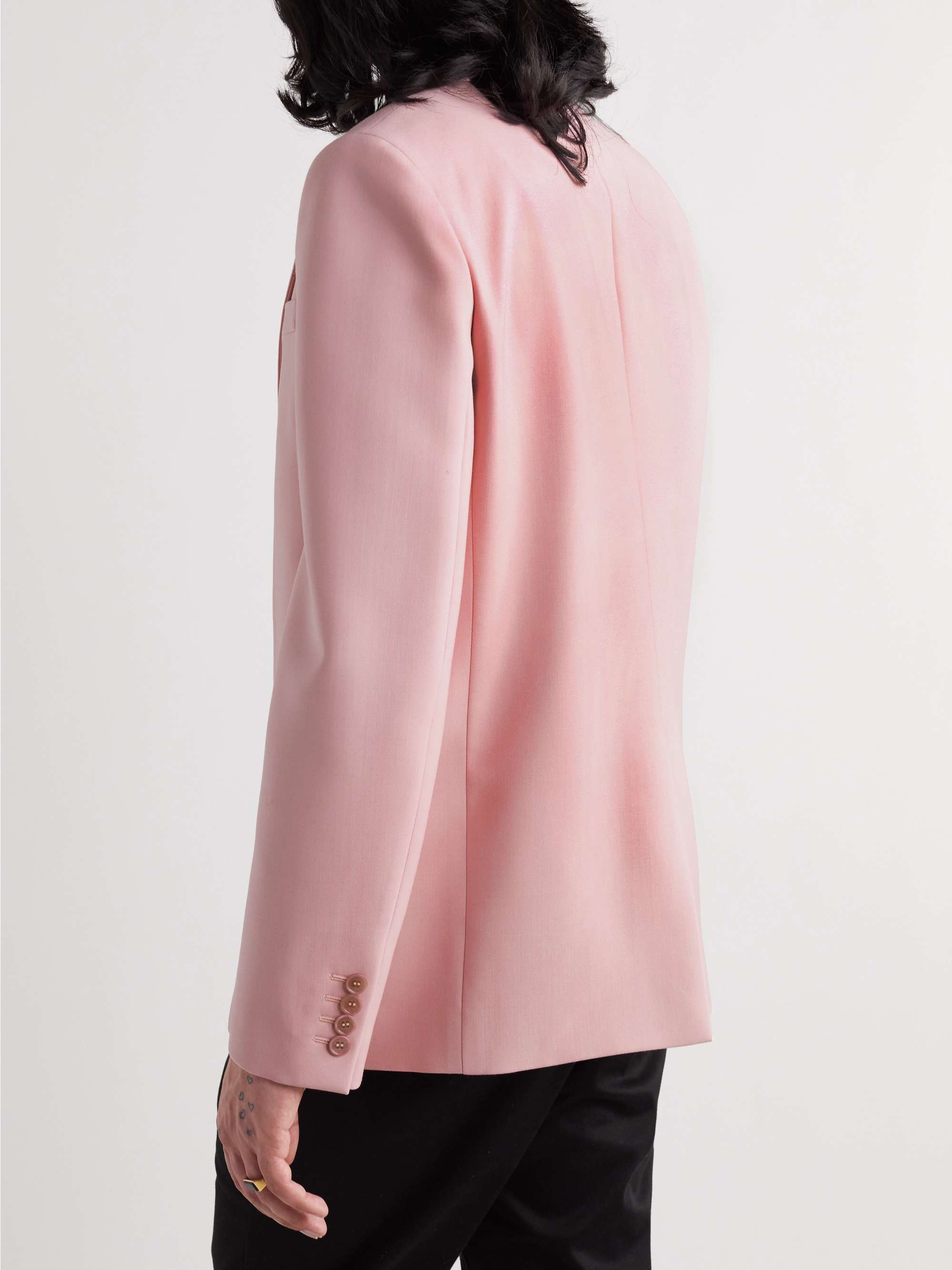 SAINT LAURENT Slim-Fit Wool and Mohair-Blend Blazer