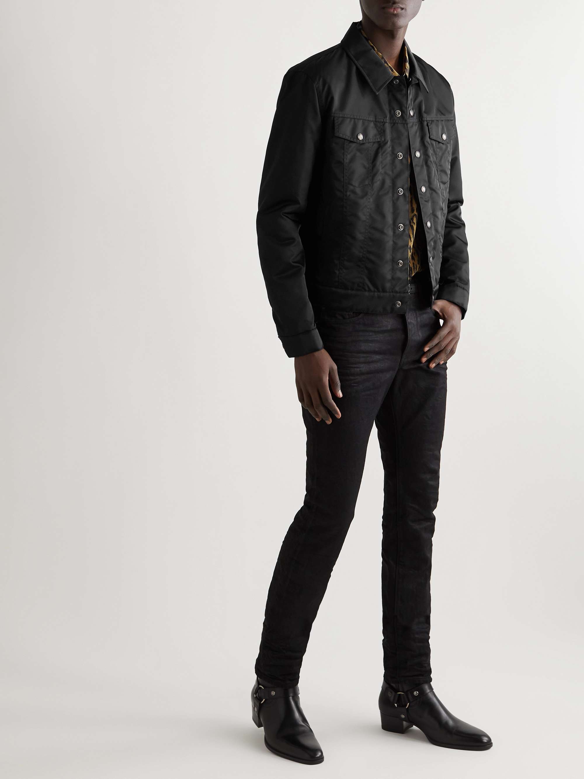 SAINT LAURENT Nylon Trucker Jacket