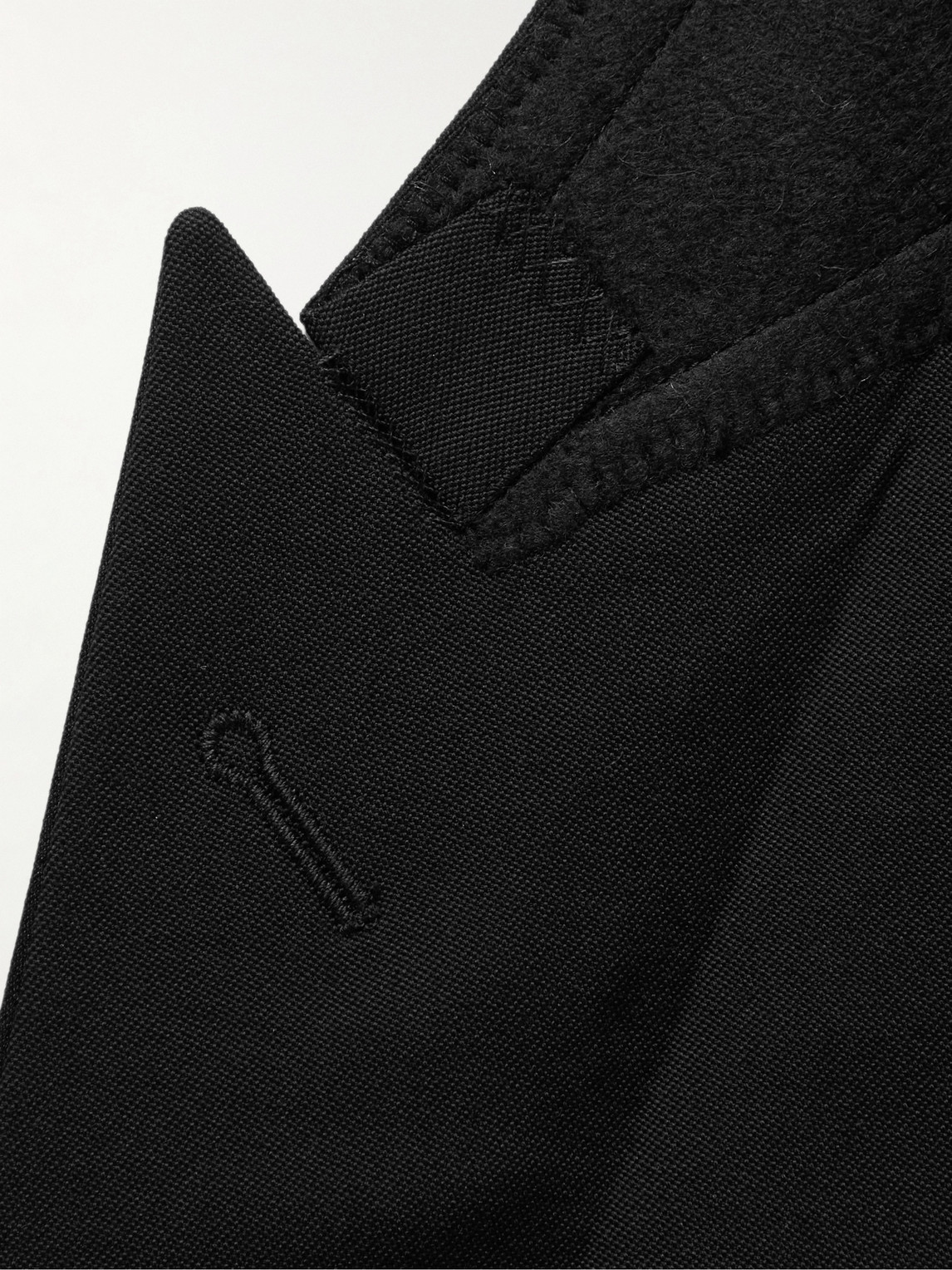 Saint Laurent Suit Made Of Wool With Satin Inserts In Black