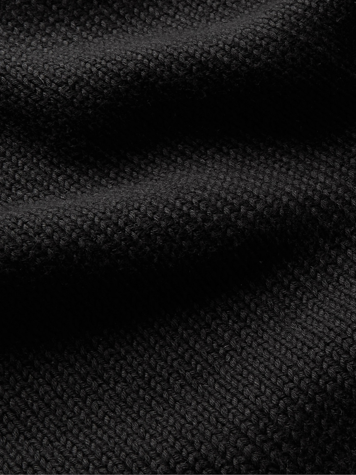 Shop Saint Laurent Distressed Cotton Sweater In Black