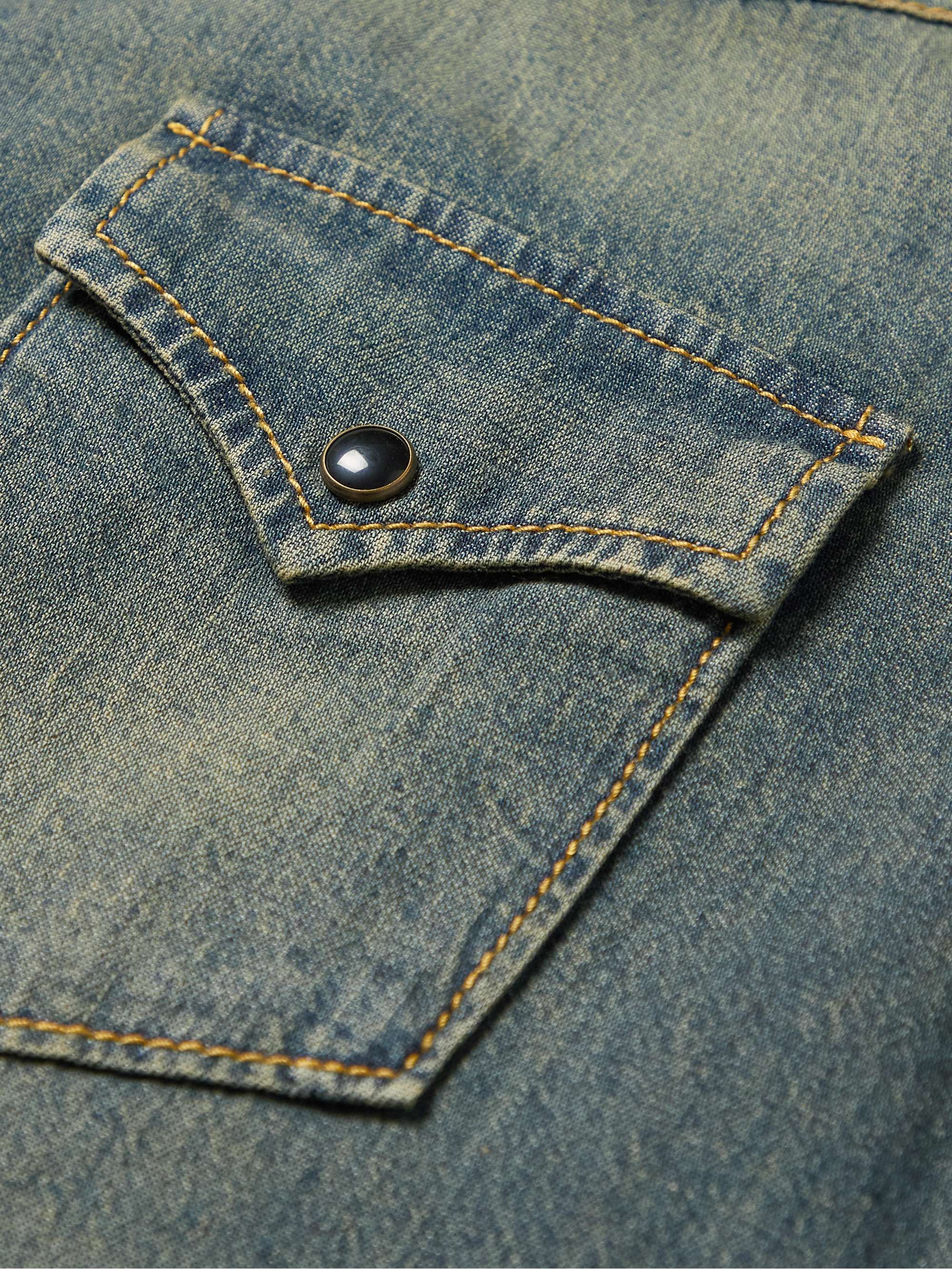 SAINT LAURENT Denim Western Shirt