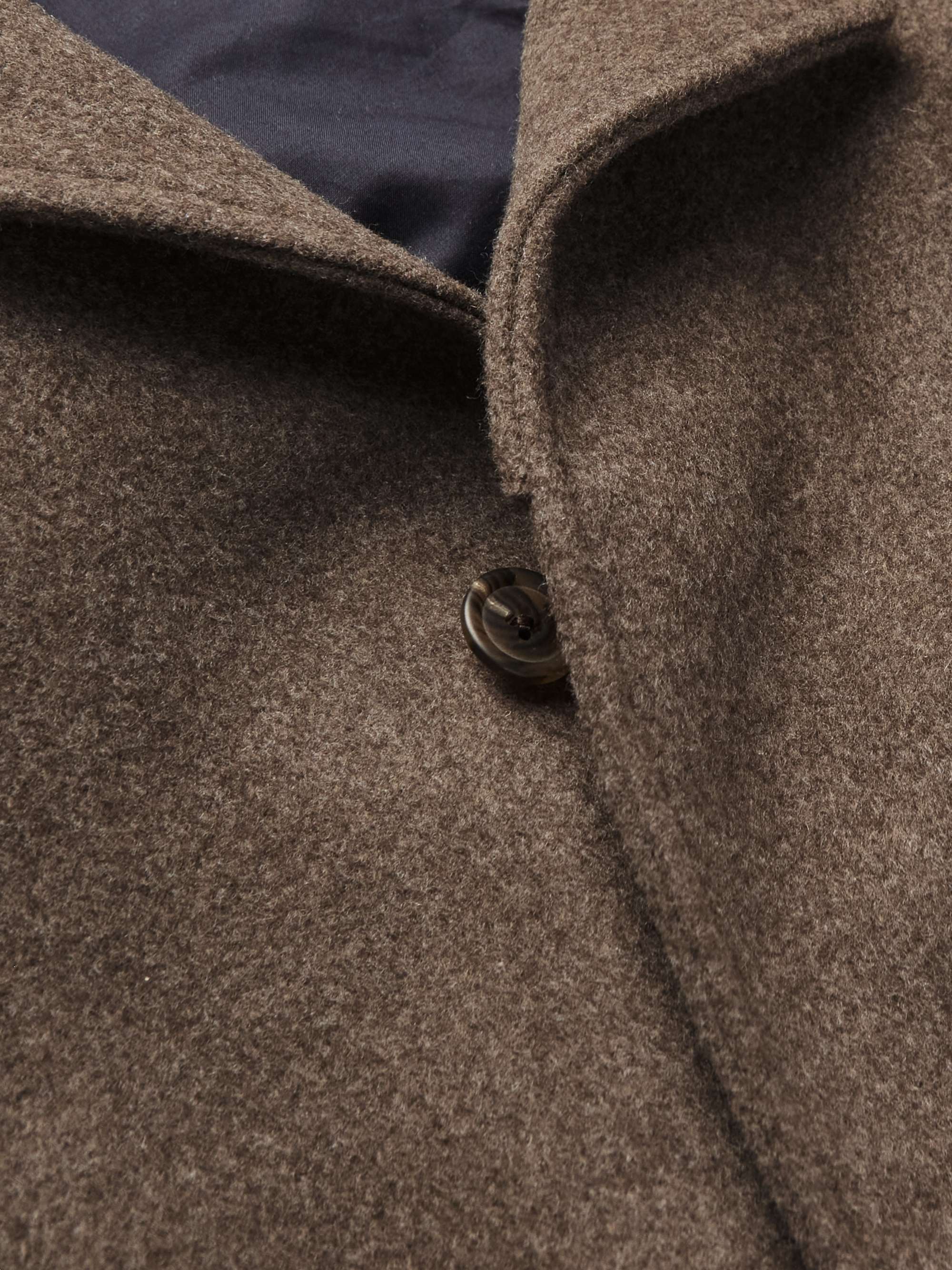 STÒFFA Belted Wool-Felt Coat