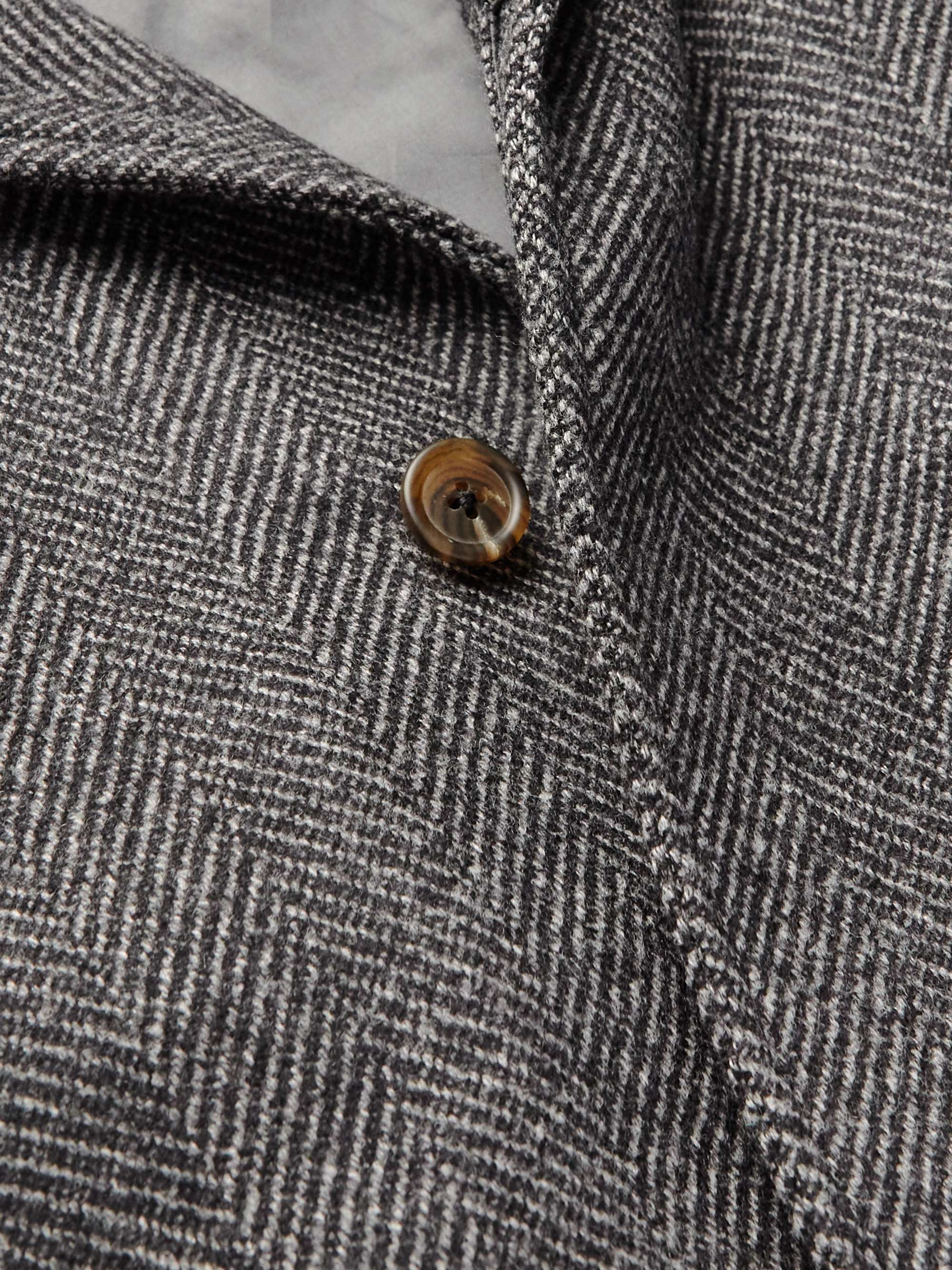 STÒFFA Belted Herringbone Wool Coat