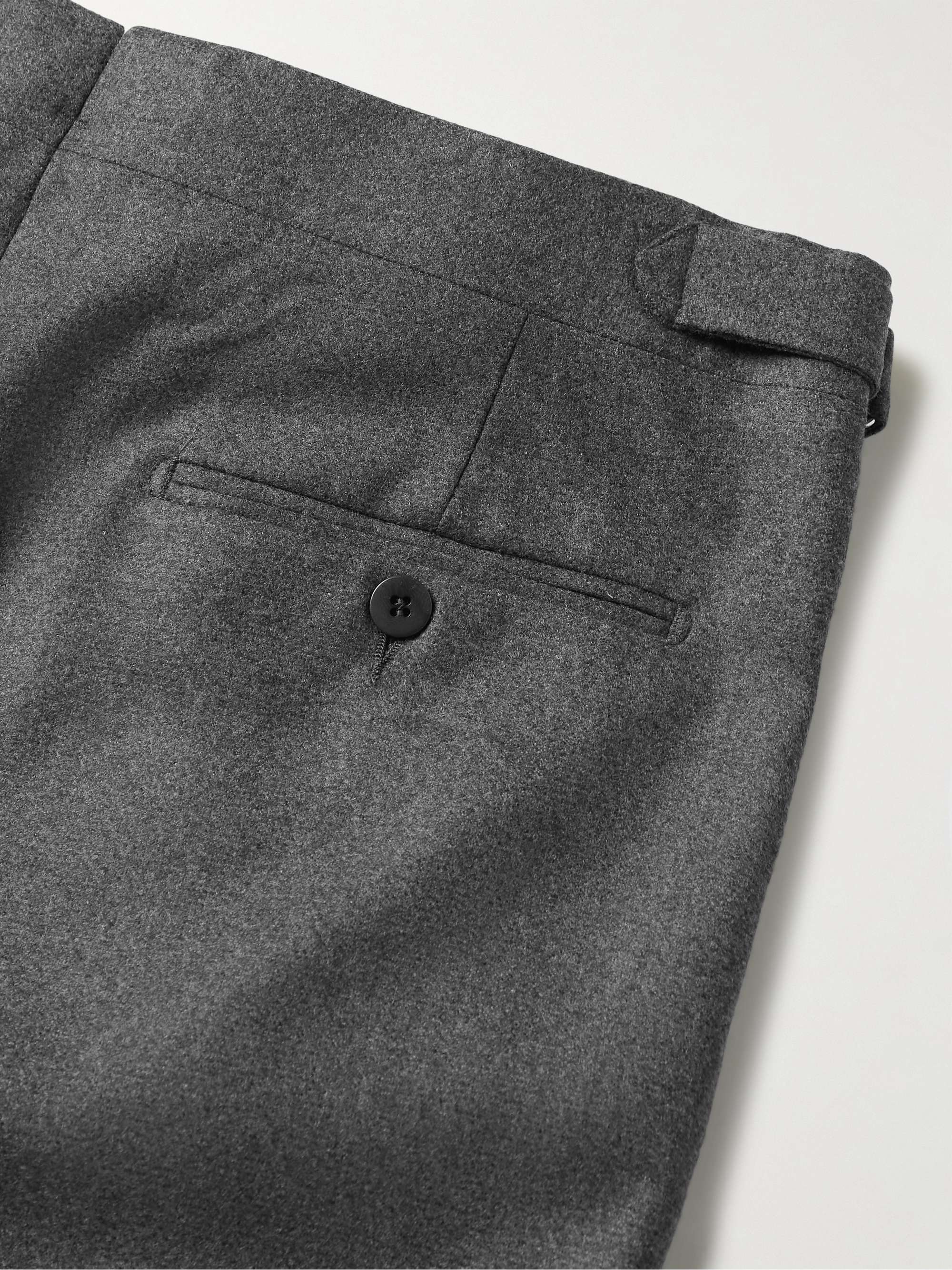 STÒFFA Straight-Leg Pleated Wool-Flannel Trousers