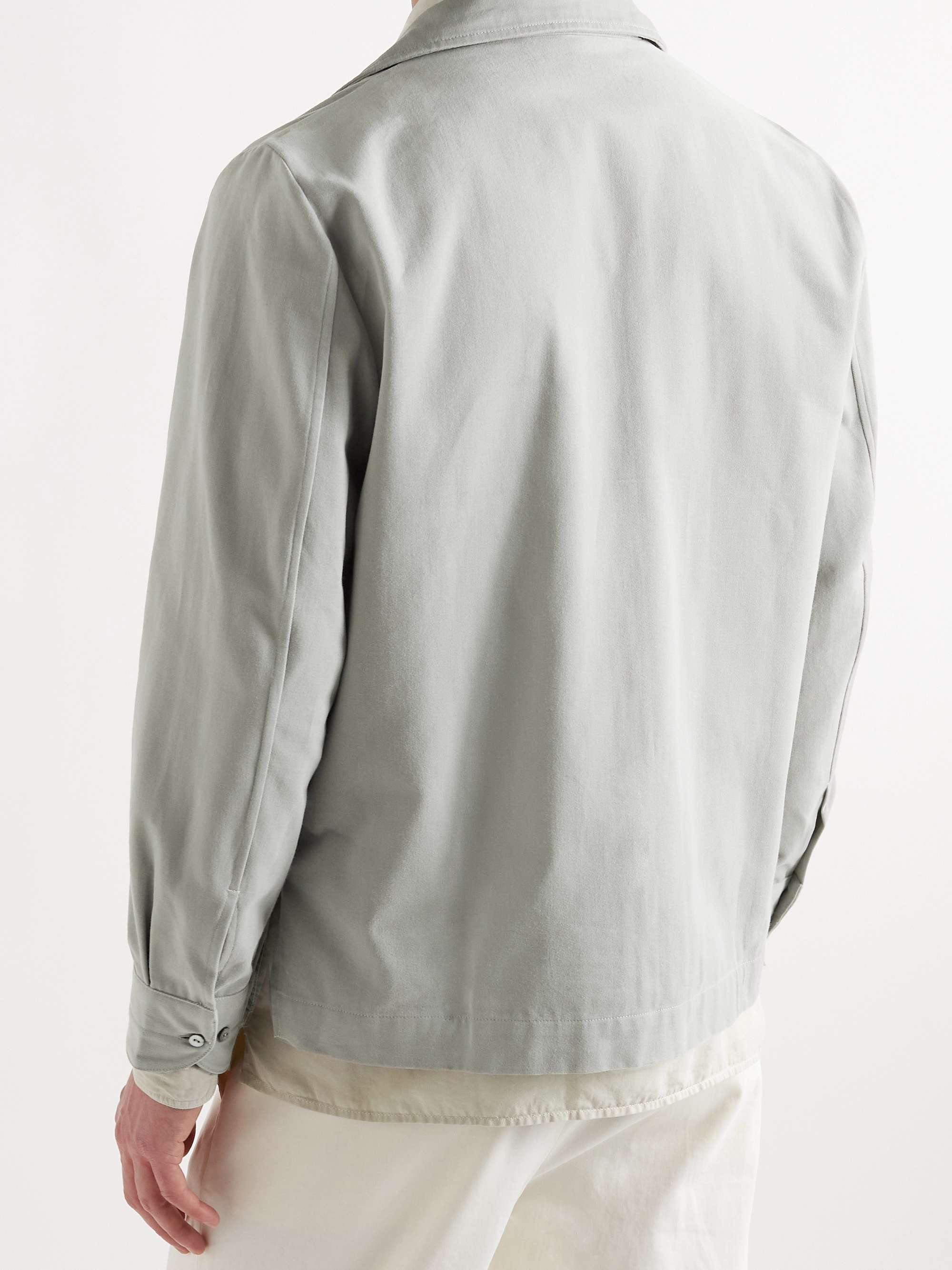 STÒFFA Camp-Collar Cotton-Twill Shirt