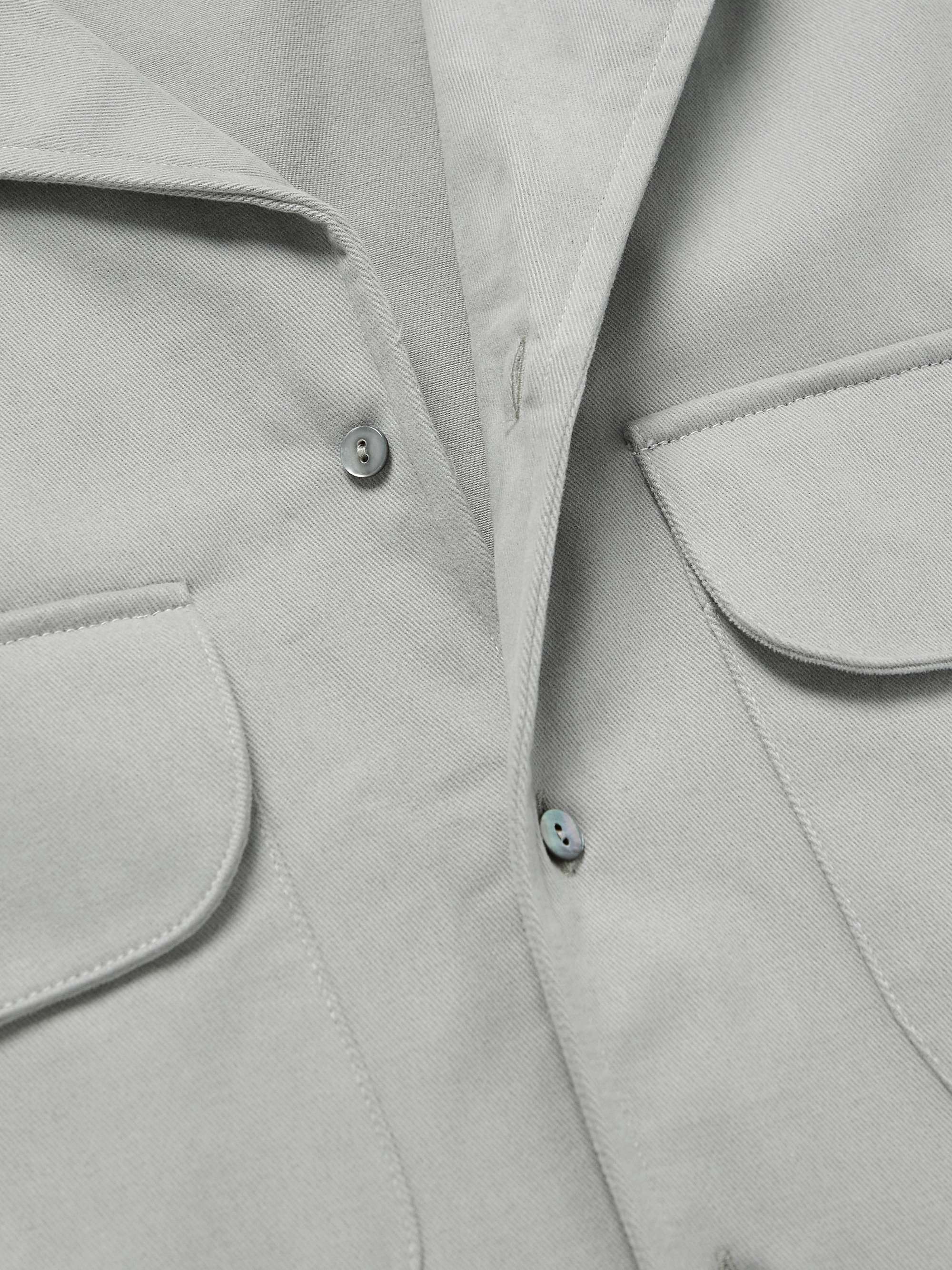 STÒFFA Camp-Collar Cotton-Twill Shirt