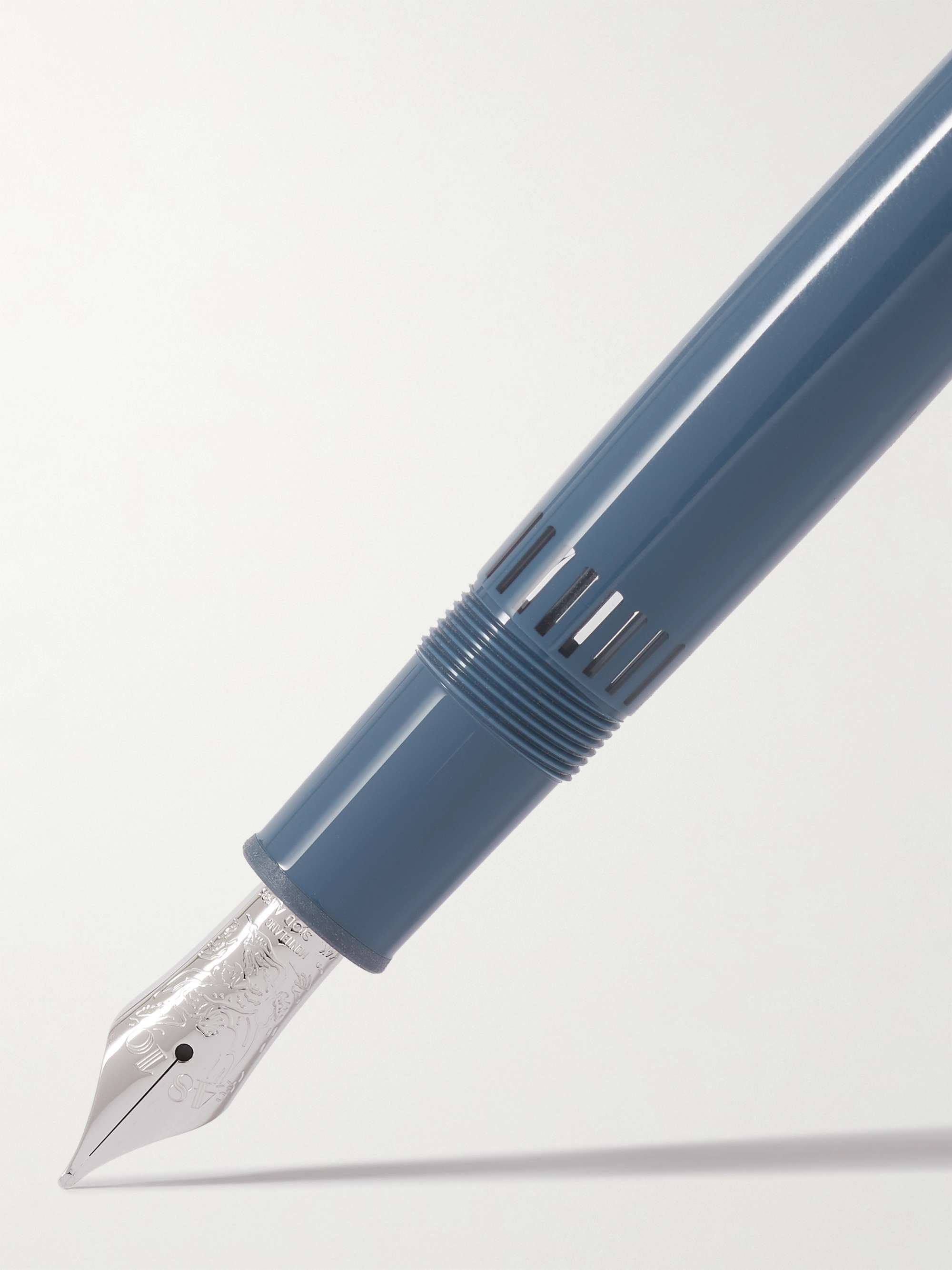 MONTBLANC Meisterstück Glacier LeGrand Resin and Platinum-Plated Fountain Pen
