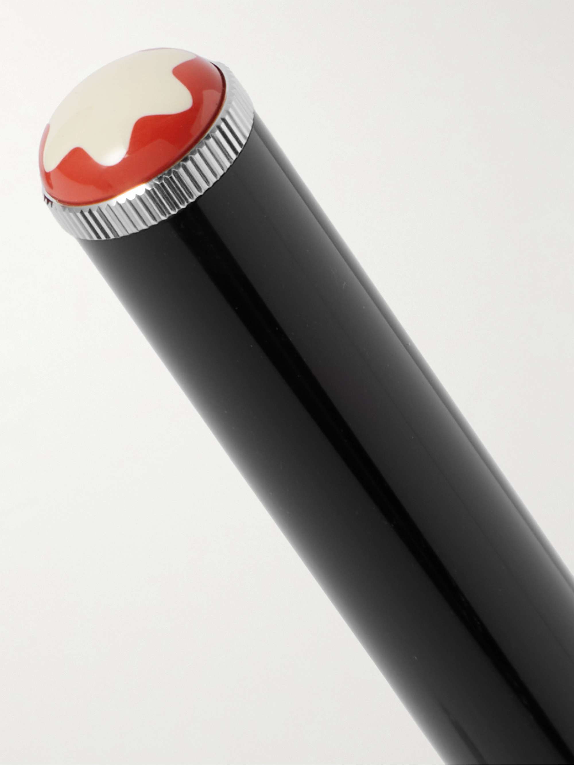 MONTBLANC Heritage Collection Rouge et Noir Baby Silver-Tone and Resin Fountain Pen