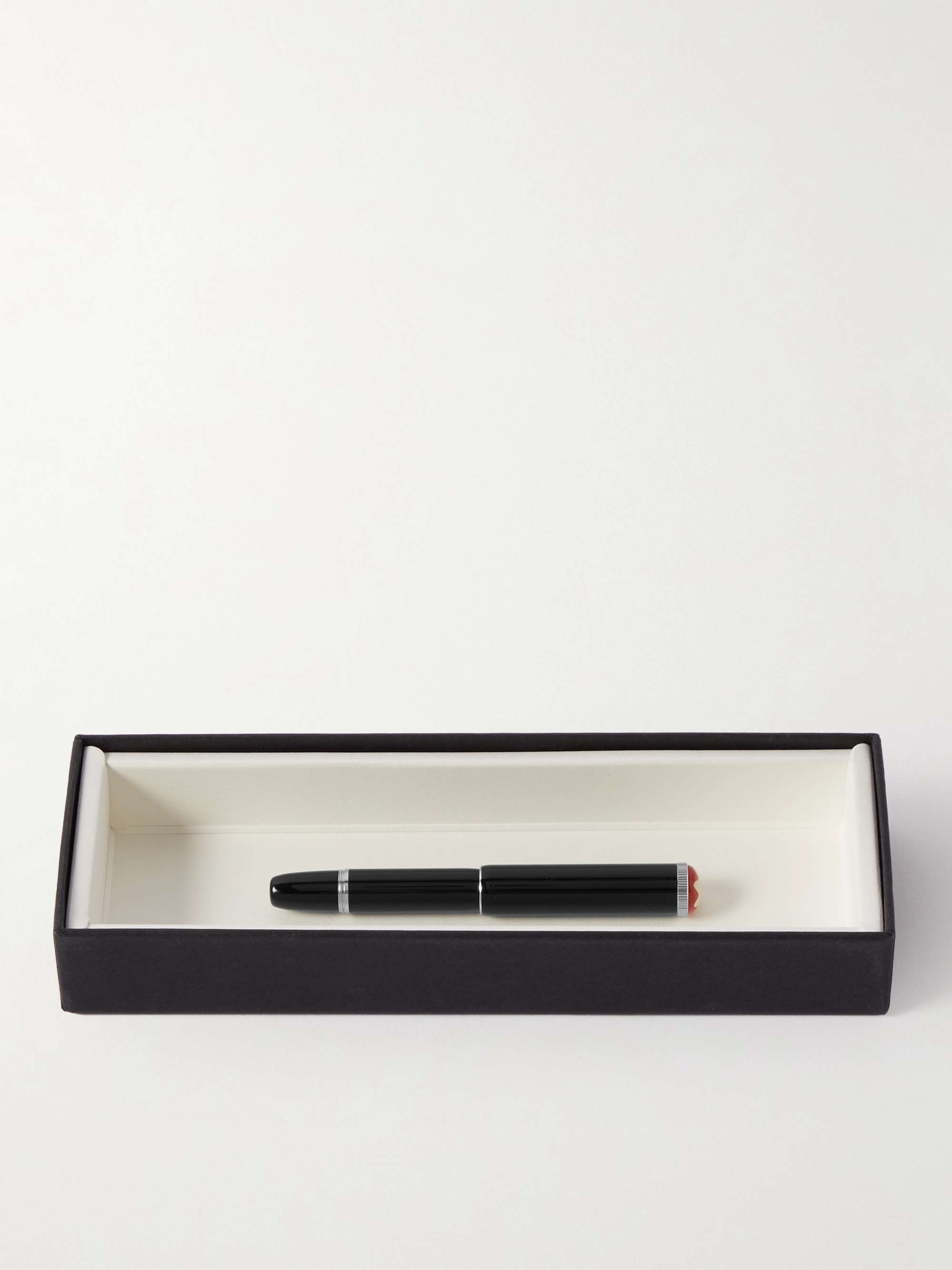 MONTBLANC Heritage Collection Rouge et Noir Baby Silver-Tone and Resin Fountain Pen