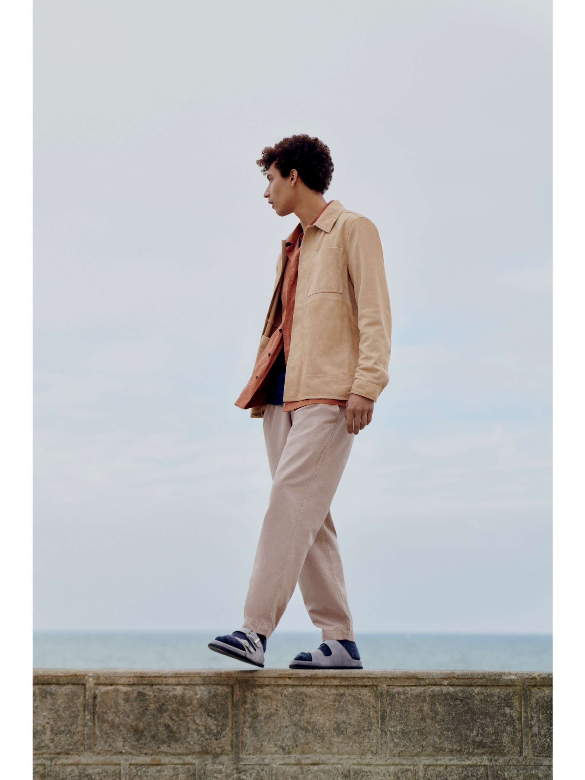 MR P. Tapered Cropped Garment-Dyed Organic Cotton-Twill Trousers