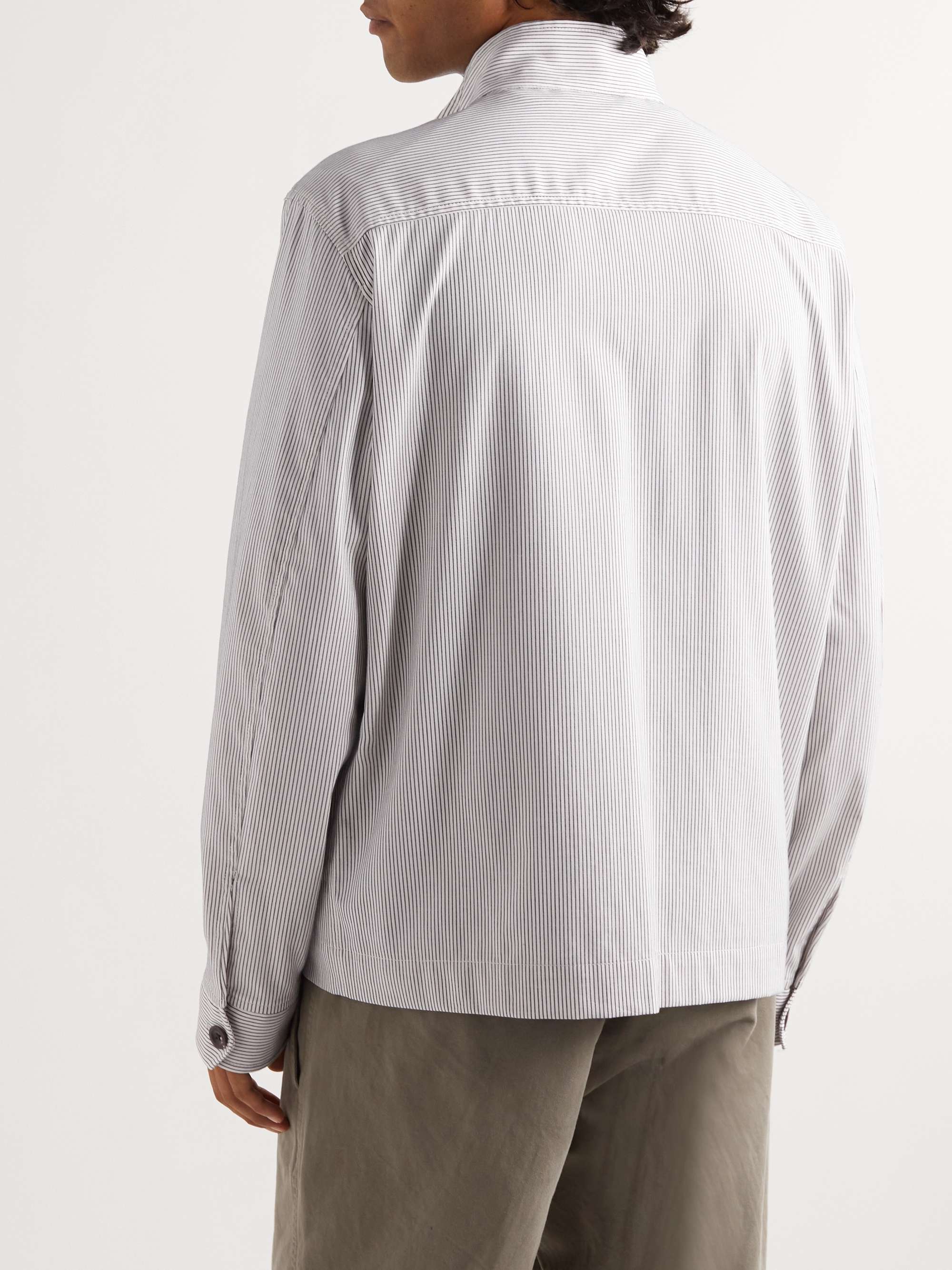 MR P. Striped Cotton Harrington Jacket