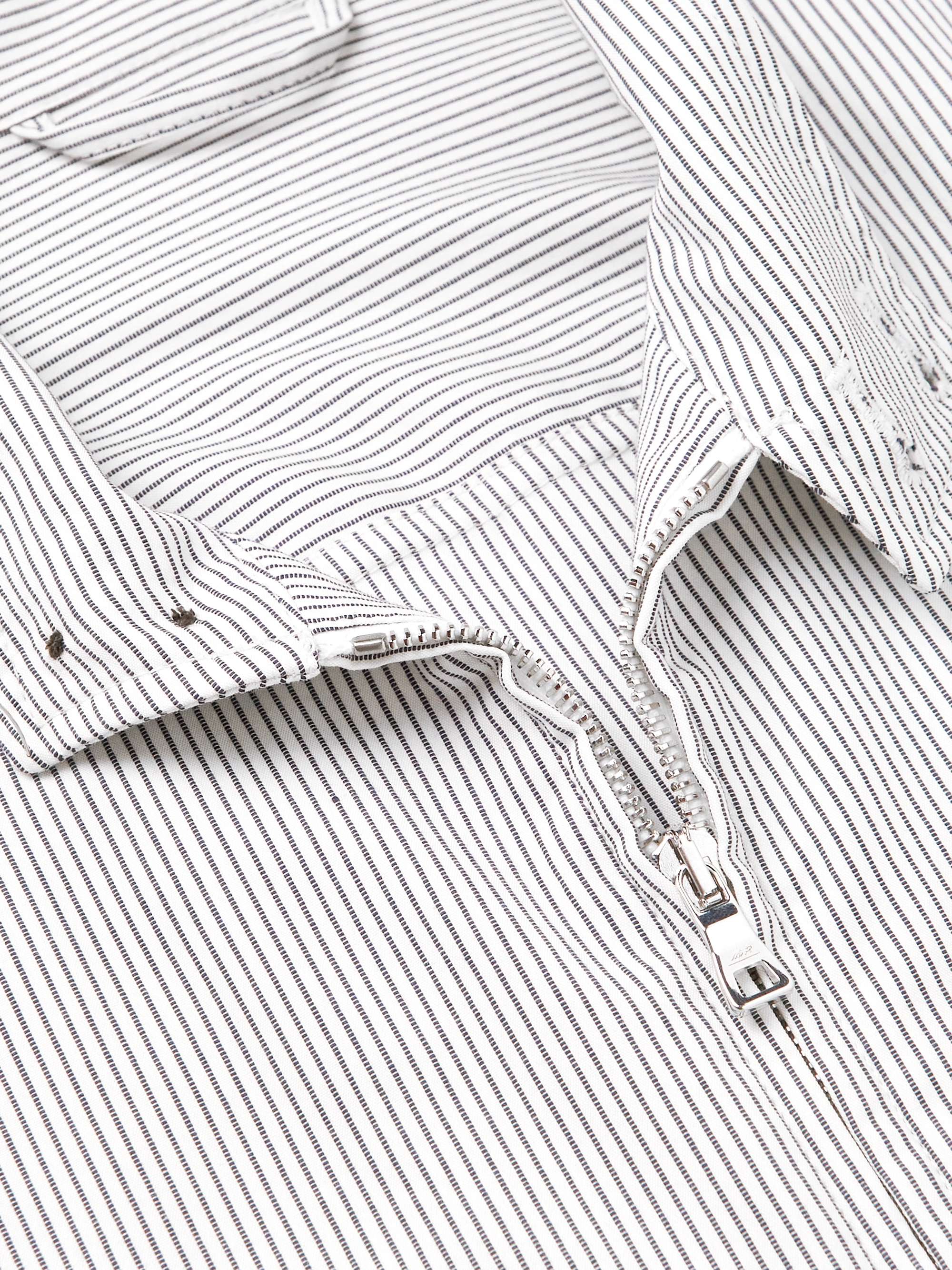 MR P. Striped Cotton Harrington Jacket