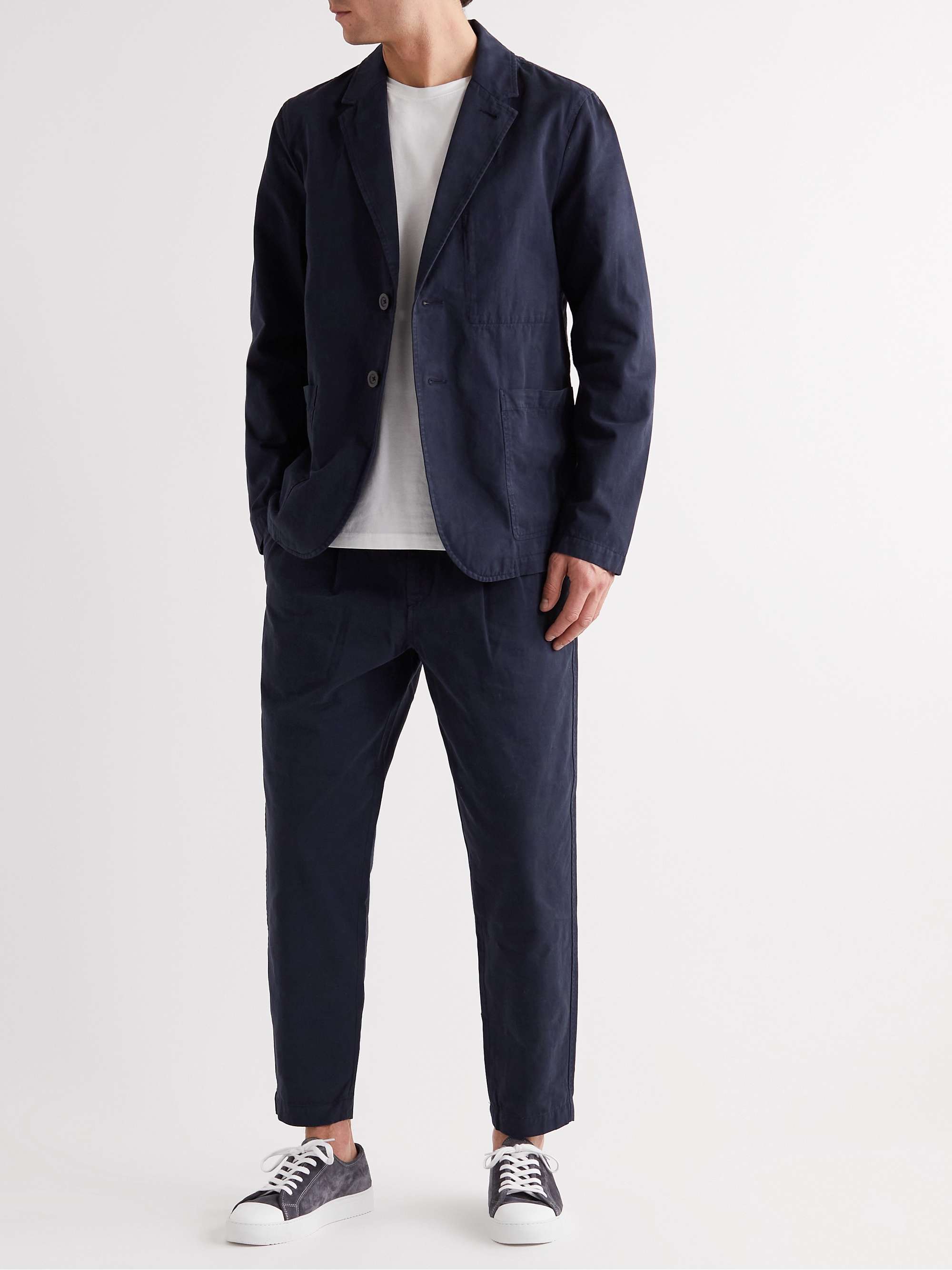 MR P. Garment-Dyed Organic Cotton-Twill Blazer for Men | MR PORTER