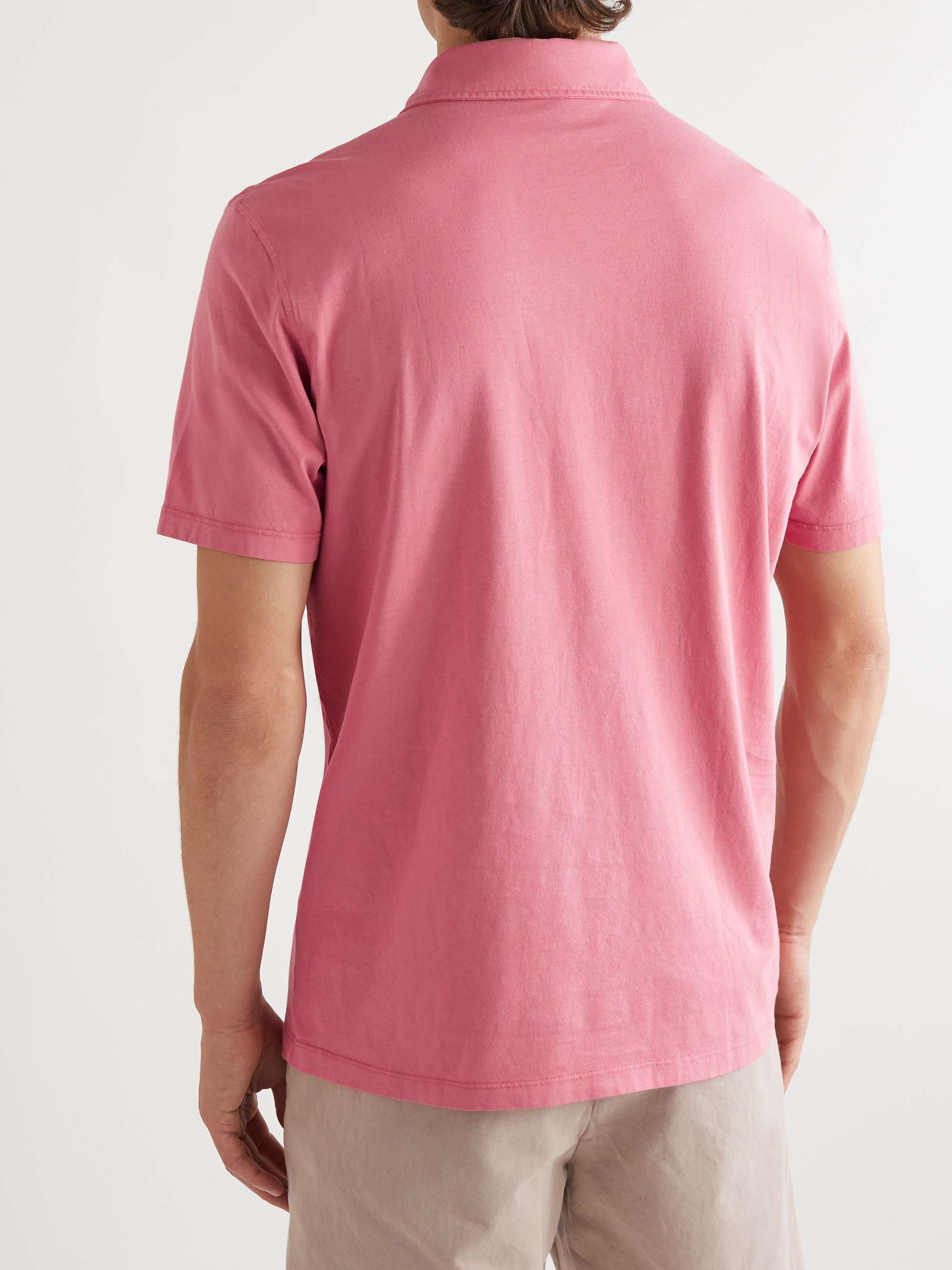 MR P. Garment-Dyed Organic Cotton-Jersey Polo Shirt