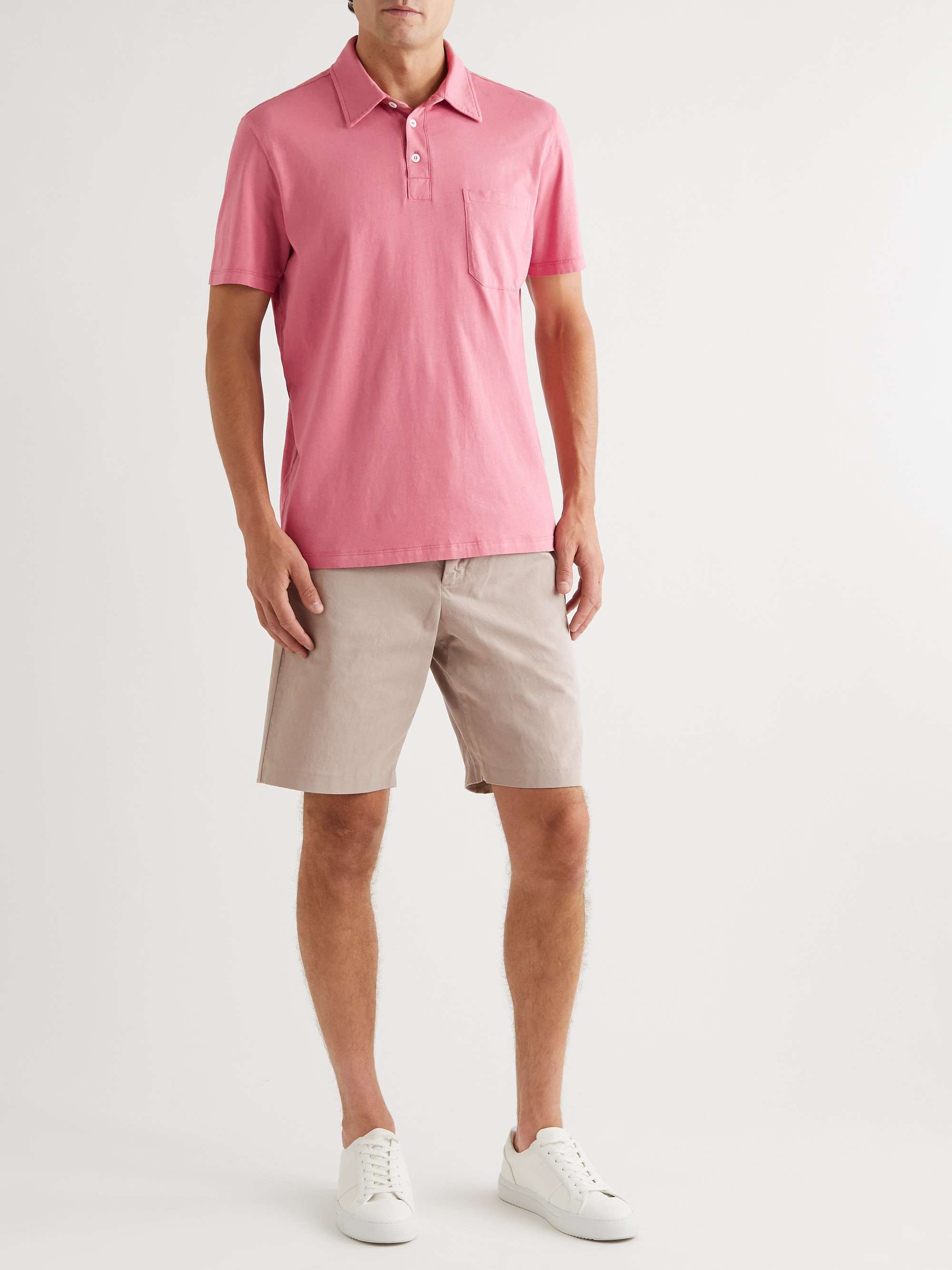 MR P. Garment-Dyed Organic Cotton-Jersey Polo Shirt